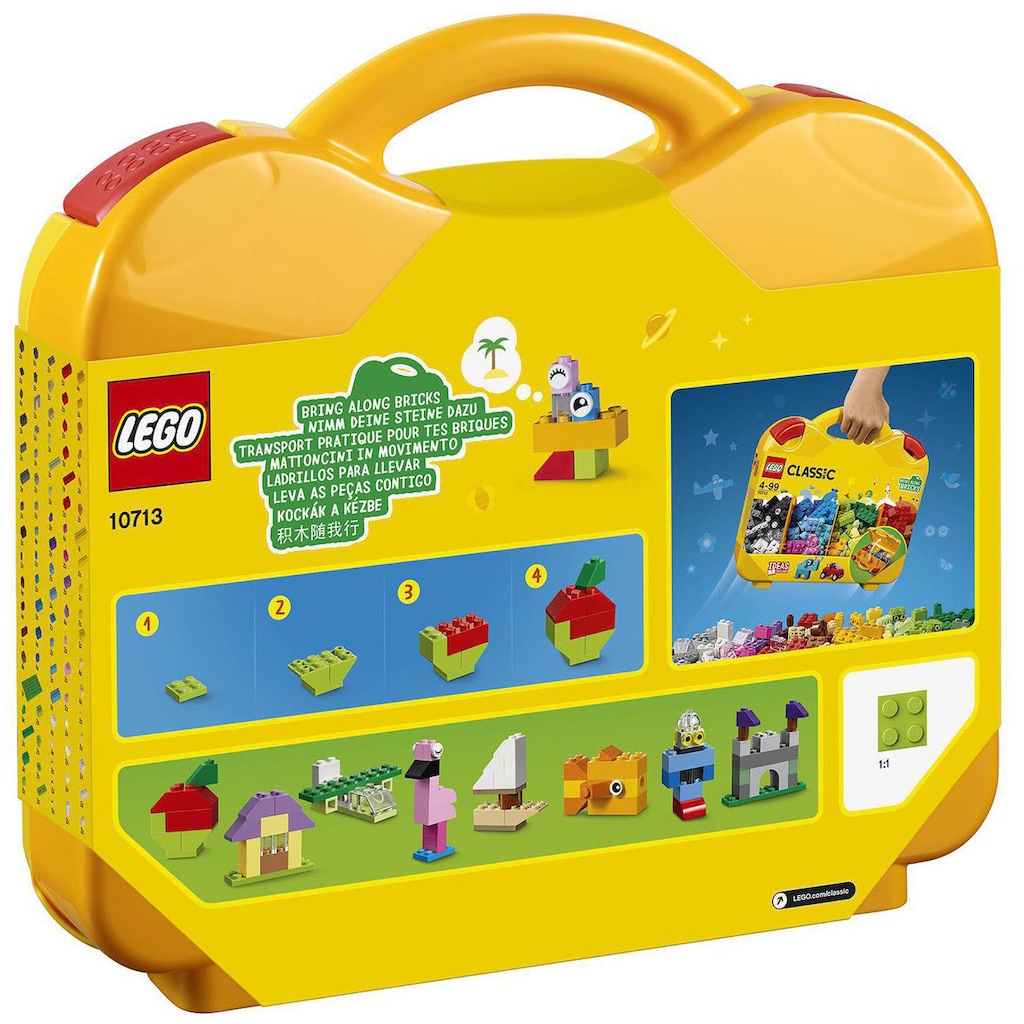 LEGO® Konstruktionsspielsteine »Starterkoffer - Farben sortieren (10713), LEGO® Classic«, (213 St.)