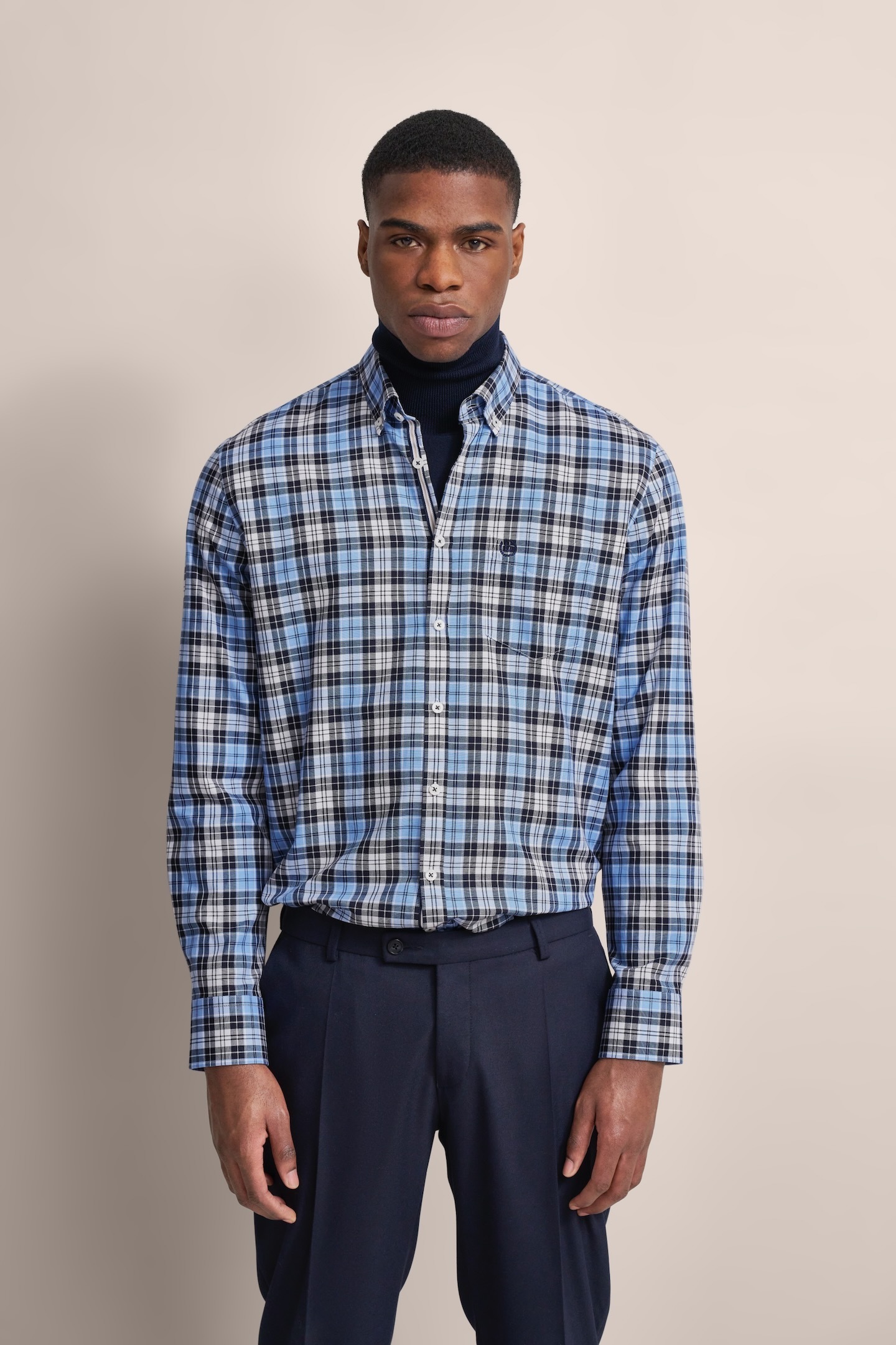 Image of bugatti Langarmhemd aus 100 % Baumwolle