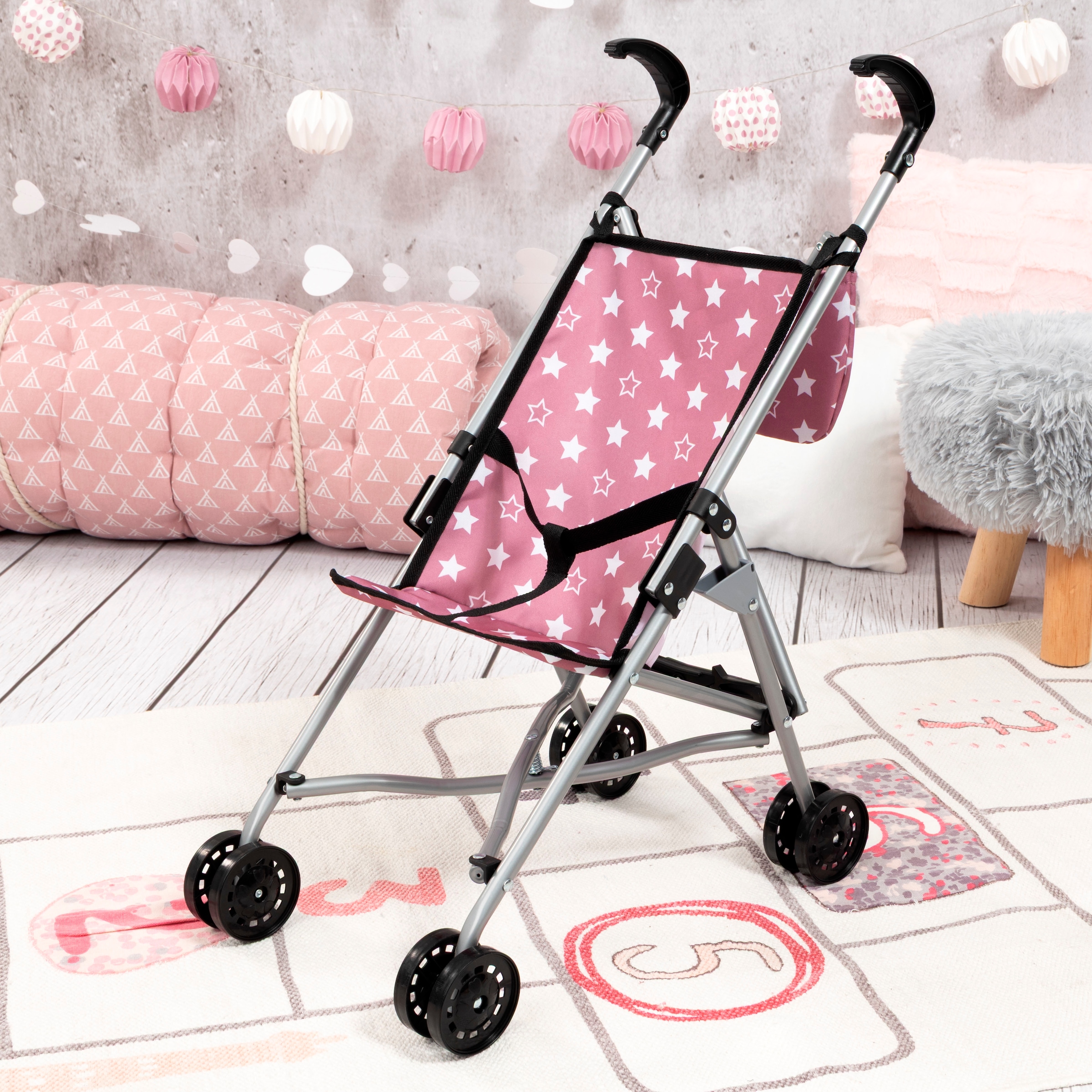 Bayer Poussette de poupée mit Tasche