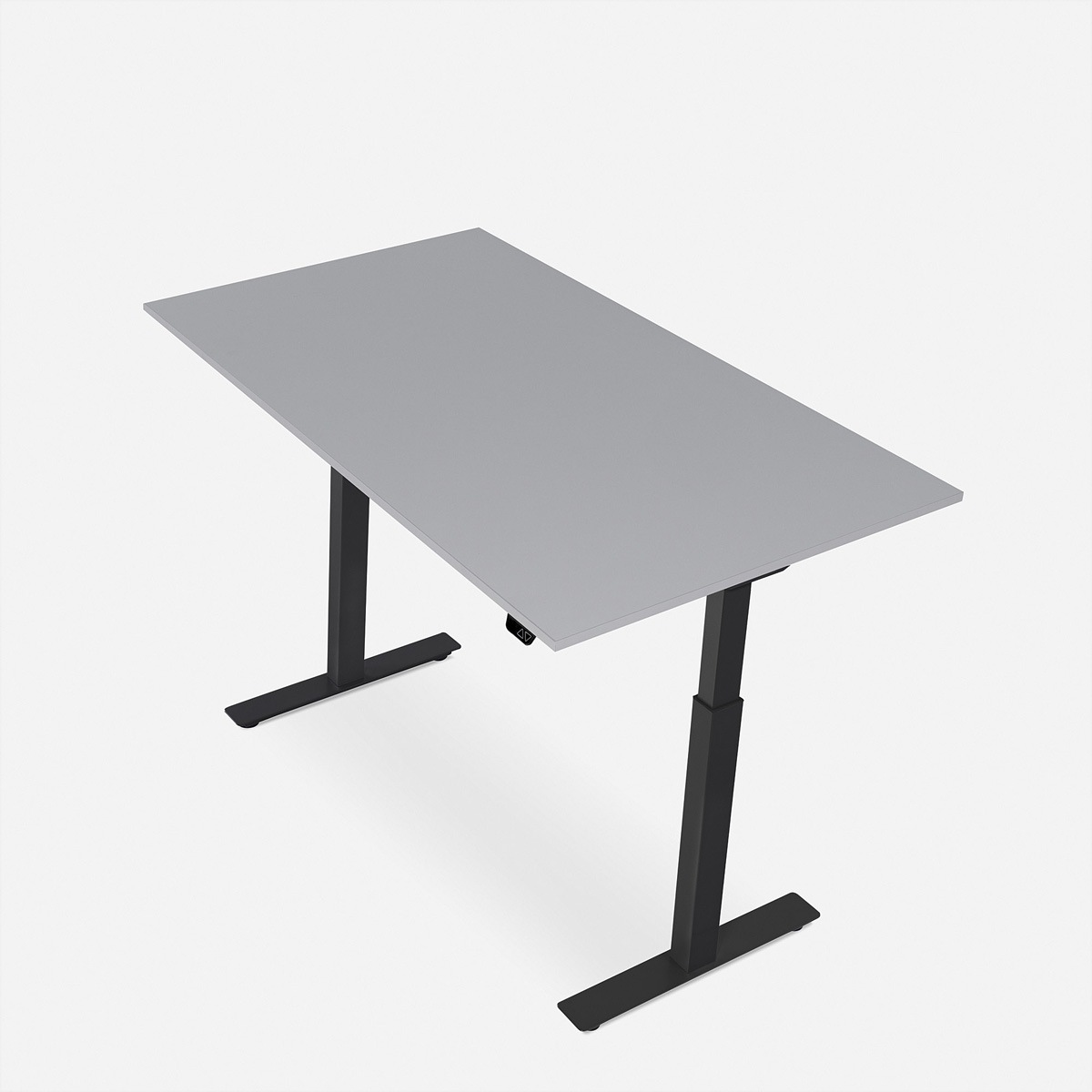 Schreibtische »WRK21 Schreibtisch Smart 180 x 80 cm, Höhenverstellbar, Grau Uni / Schwarz«