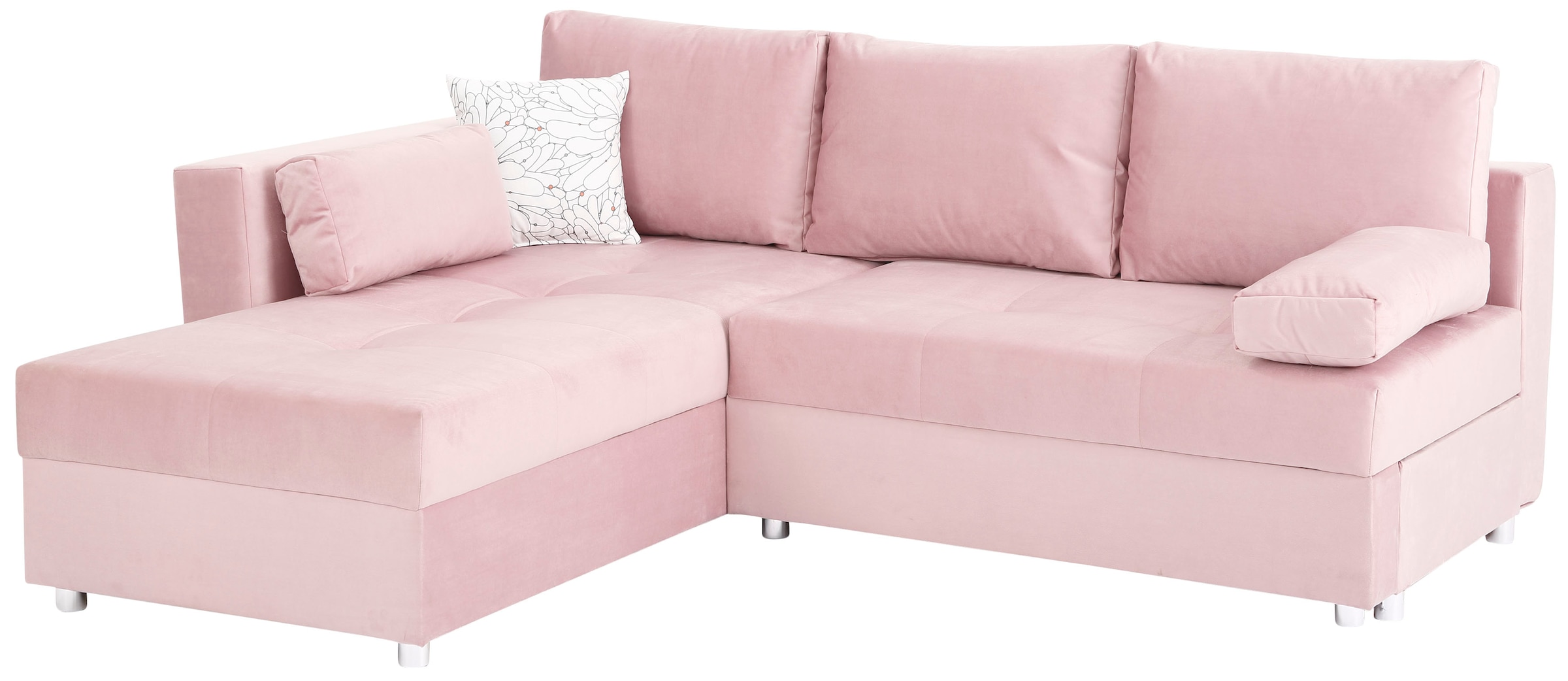 Home affaire Ecksofa »Italia L-Form«, mit Bettfunktion und Bettkasten, Federkern-Polsterung