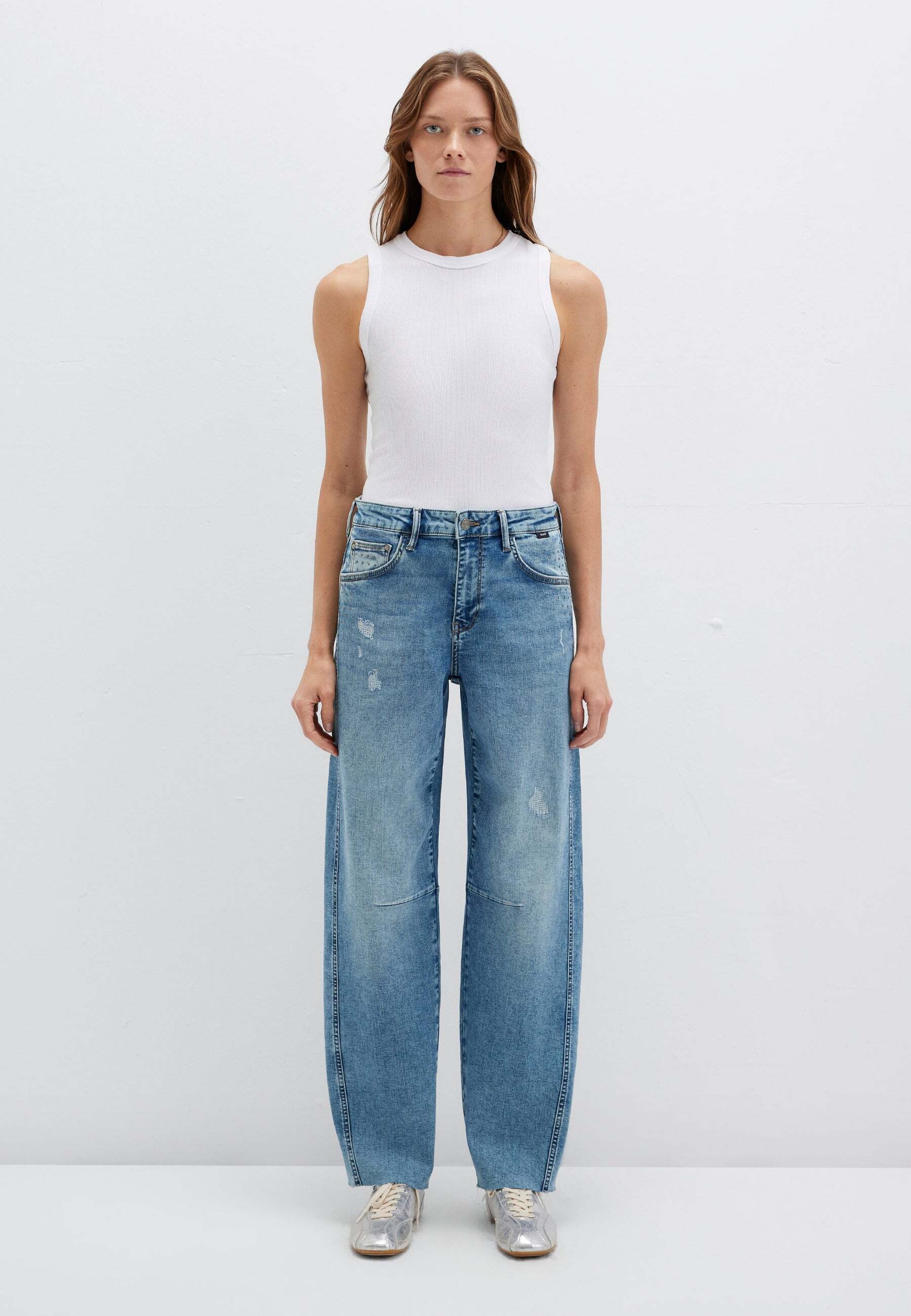Mavi Boyfriend-Jeans »Mavi Jeans Leila With Cut«