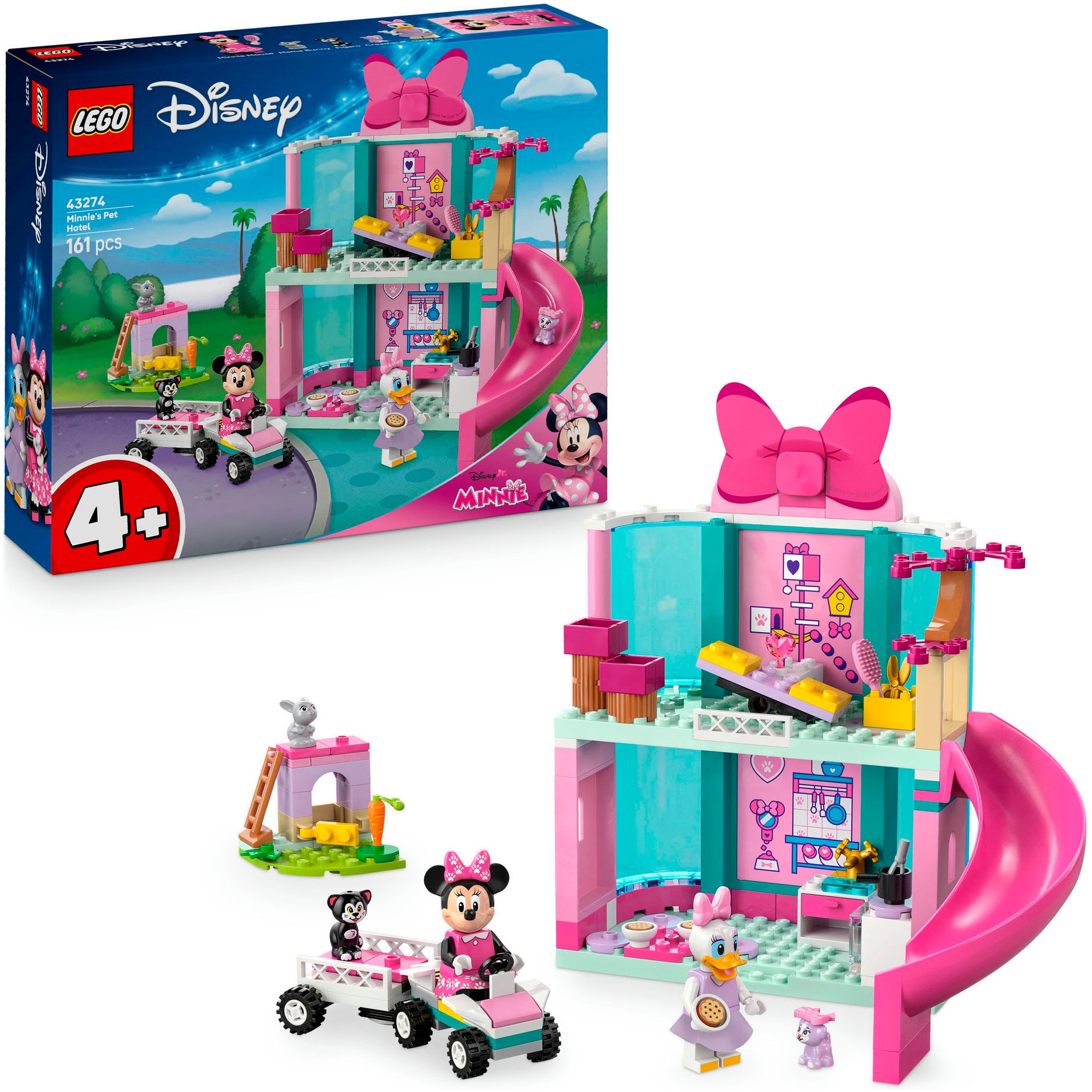 Image of LEGO Konstruktionsspielsteine "Minnies Tierhotel (43274), LEGO Disney Classic" Made in Europe