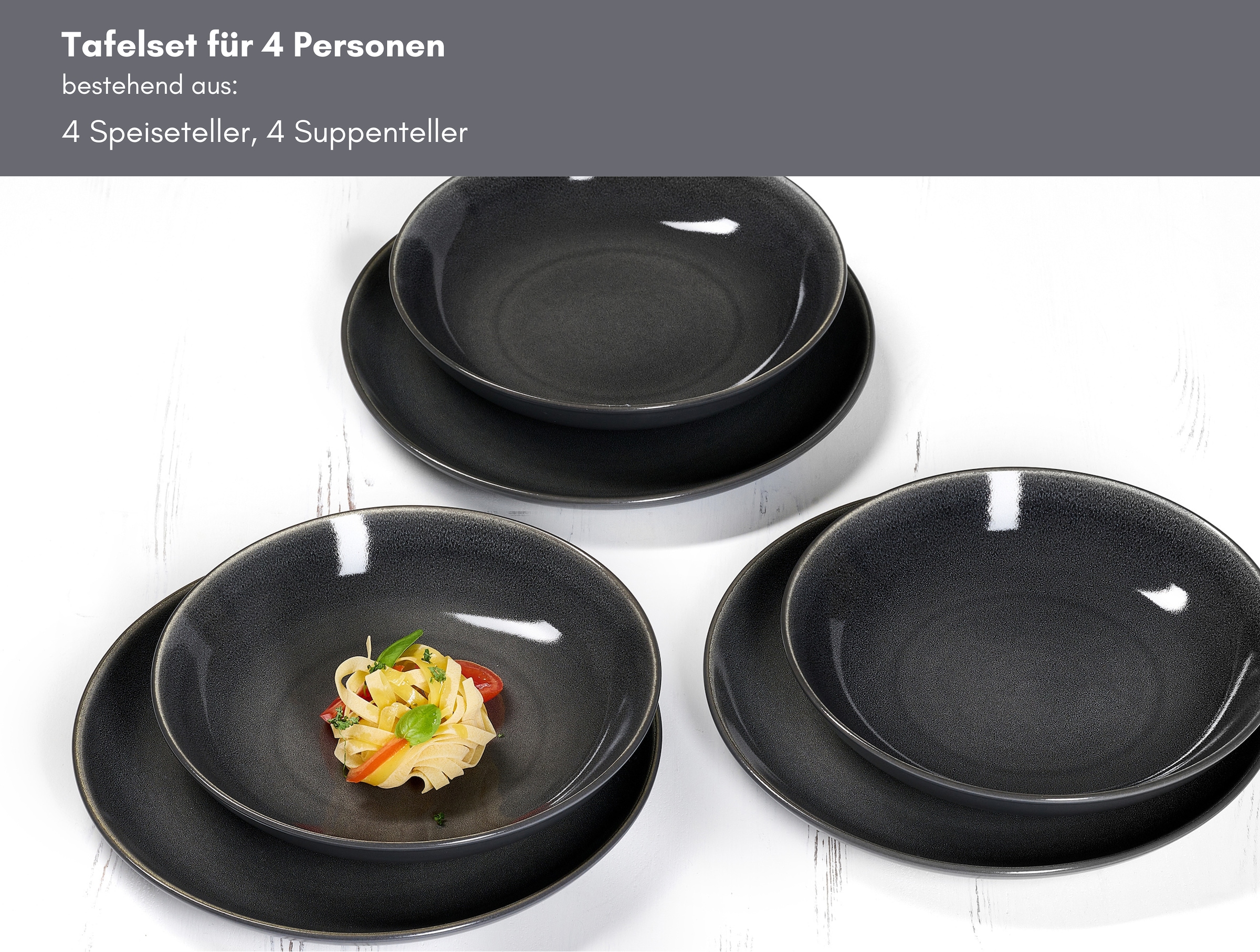 Ritzenhoff & Breker Service de table »Toledo« Reaktivglasur, jedes Stück ein Unikat