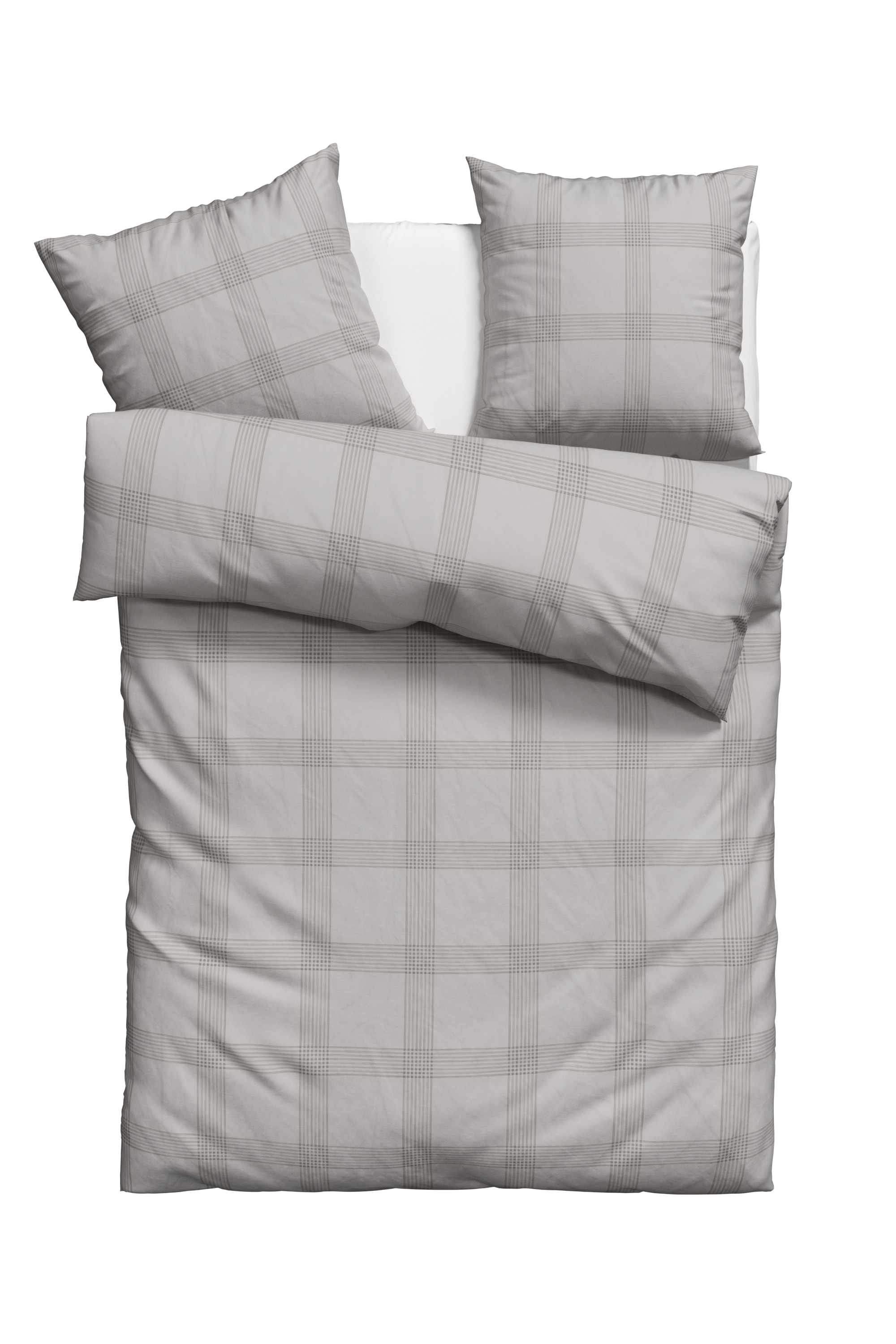 GOODproduct Bettwäsche »Check in Gr. 135x200, 155x220 oder 200x200 cm«, Bettwäsche aus Bio-Baumwolle, Bettwäsche im Karo-Design