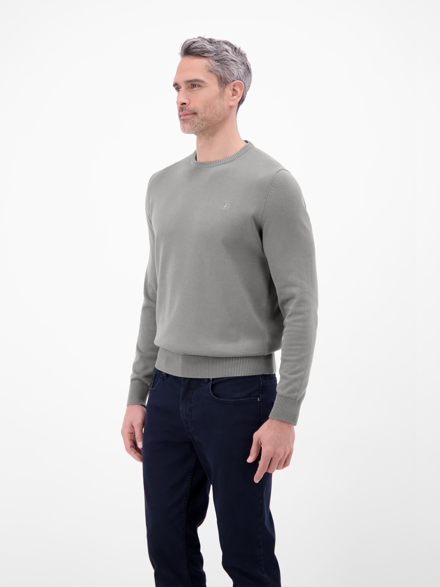 LERROS Pull en tricot »Crewneck Strickpullover« Weicher Strick-Pullover, Rundhalsausschnitt, lange Ärmel, pflegeleicht