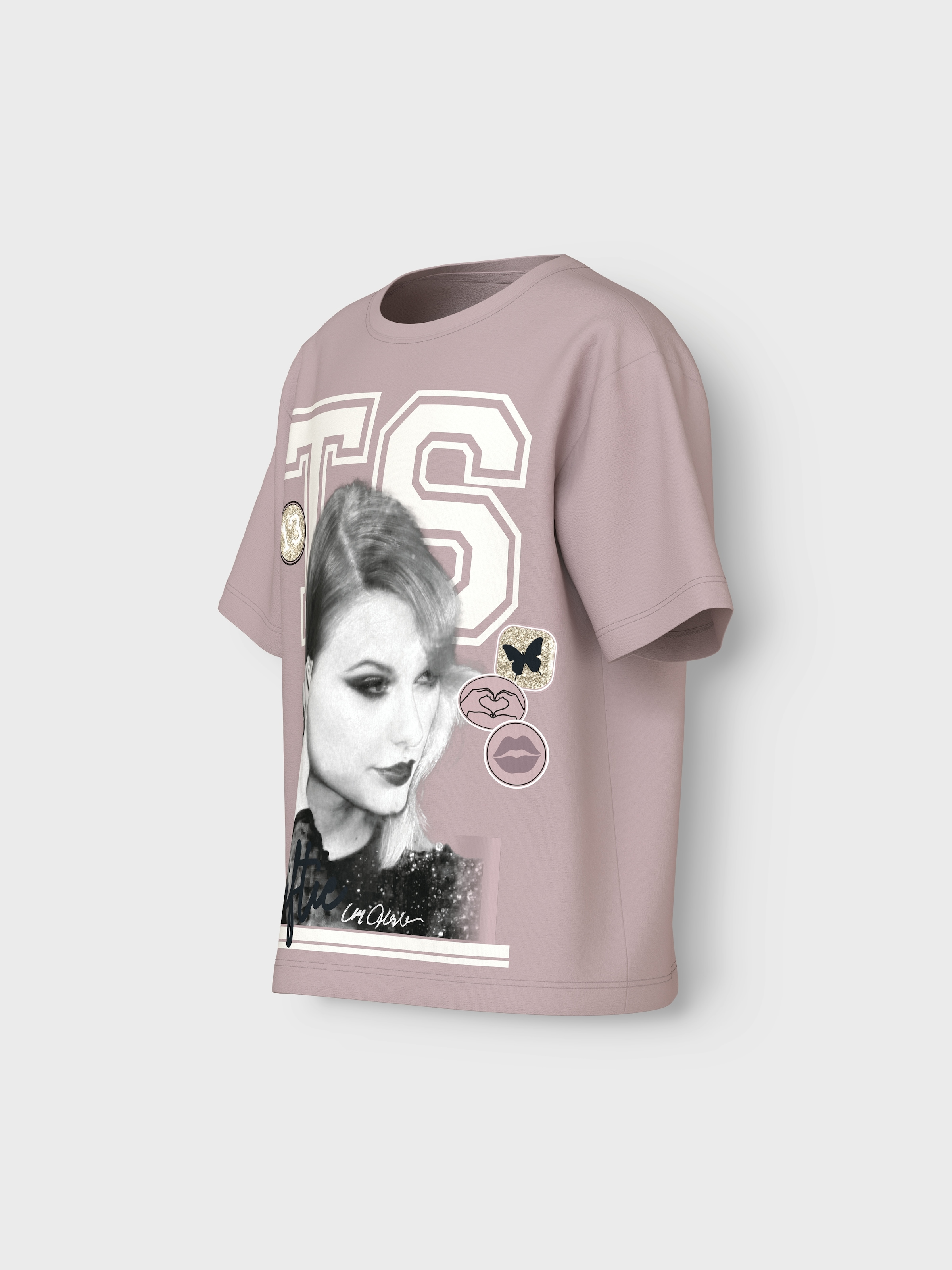 Name It T-Shirt »NFKDUSAN TSWIFT SS NREG TOP BOX NOOS SKY«, mit Taylor Swift Frontdruck