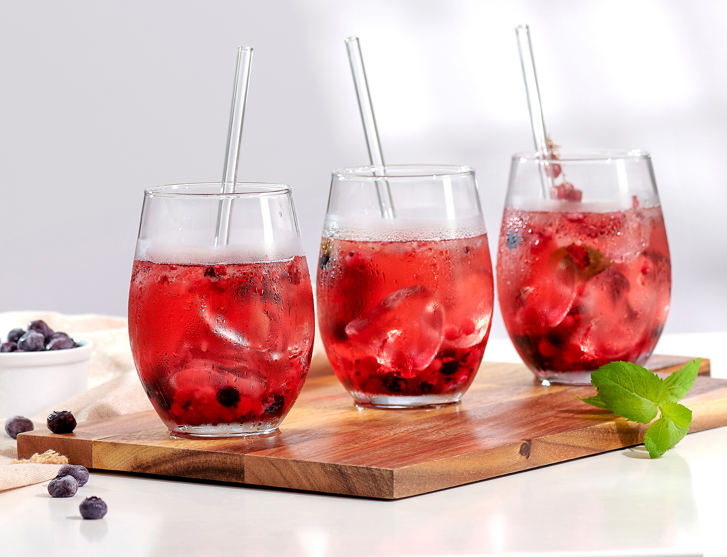 Ritzenhoff & Breker Gläser-Set "Spritz, Longdrinkglas" inkl. Glas-Trinkhalme, 590 ml, spülmaschinenfest