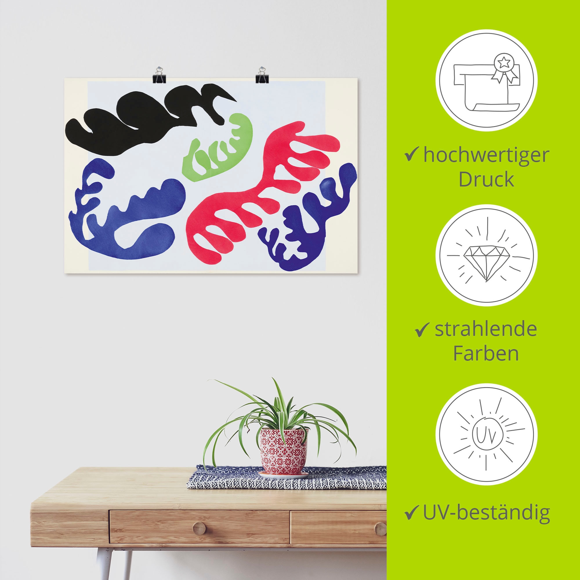 Artland Wandbild »Die Lagune 3. 1947« Gegenstandslos 1 Stk. tlg. als Alubild, Leinwandbild, Poster, Wandaufkleber in verschied. Grössen