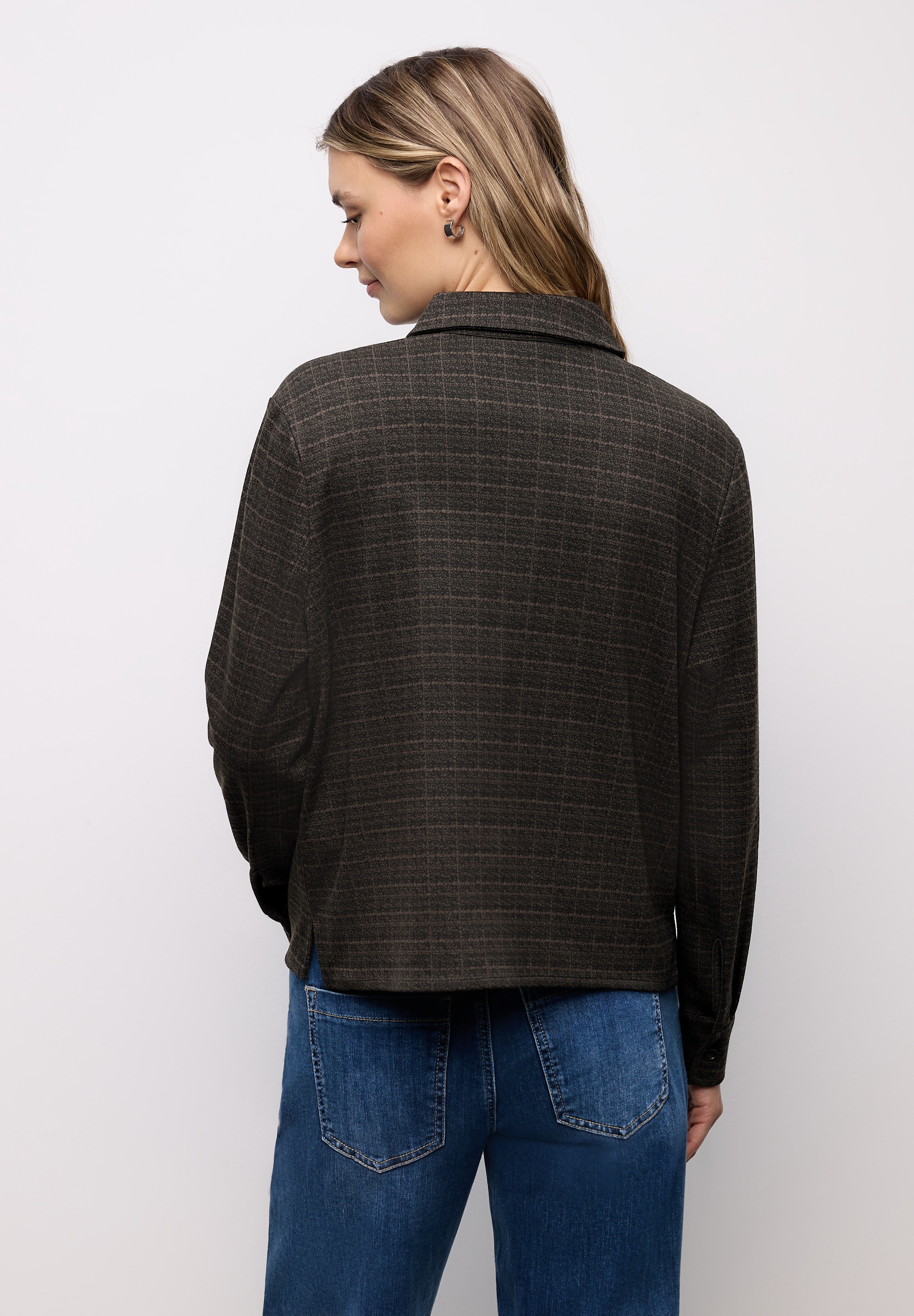 STREET ONE Hemdbluse mit Karo-Muster