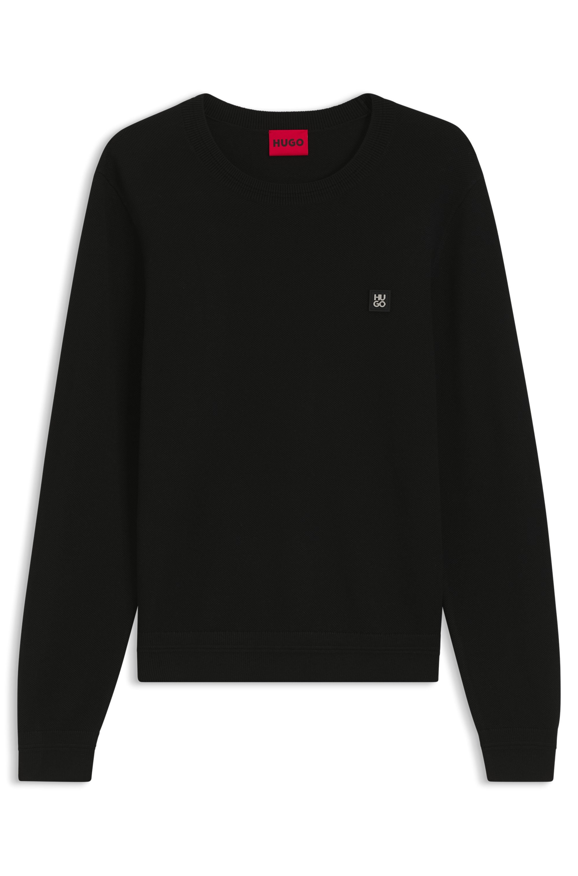HUGO Strickpullover »Setallo« Feinstrick, Viskose-Mix, Regular Fit