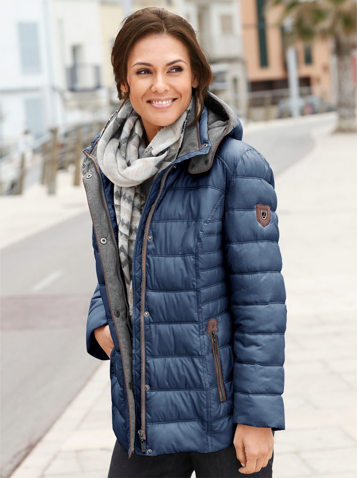 Casual Looks Steppjacke mit Kapuze