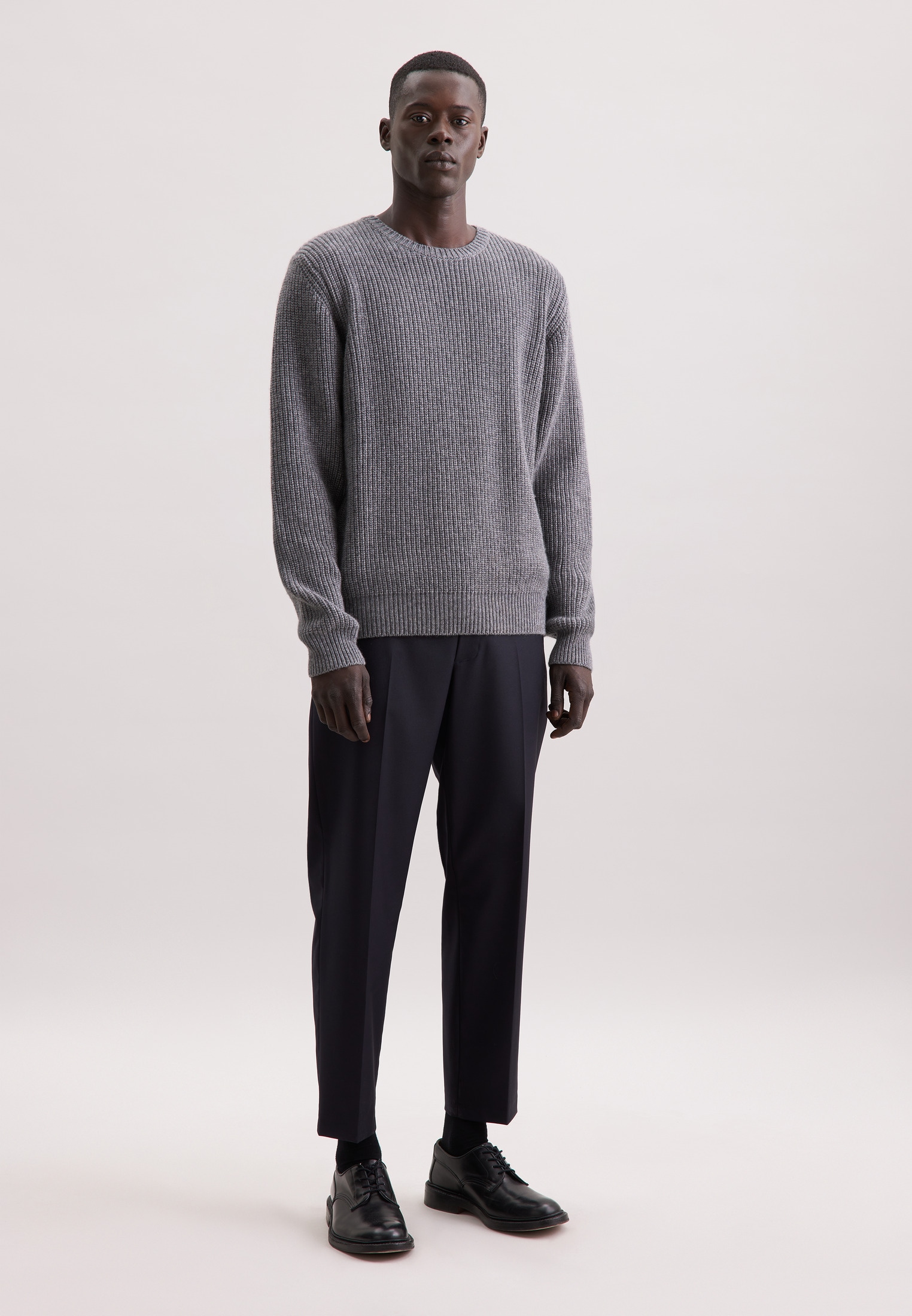 seidensticker Strickpullover »Schwarze Rose« 1/1 Rundhals Uni