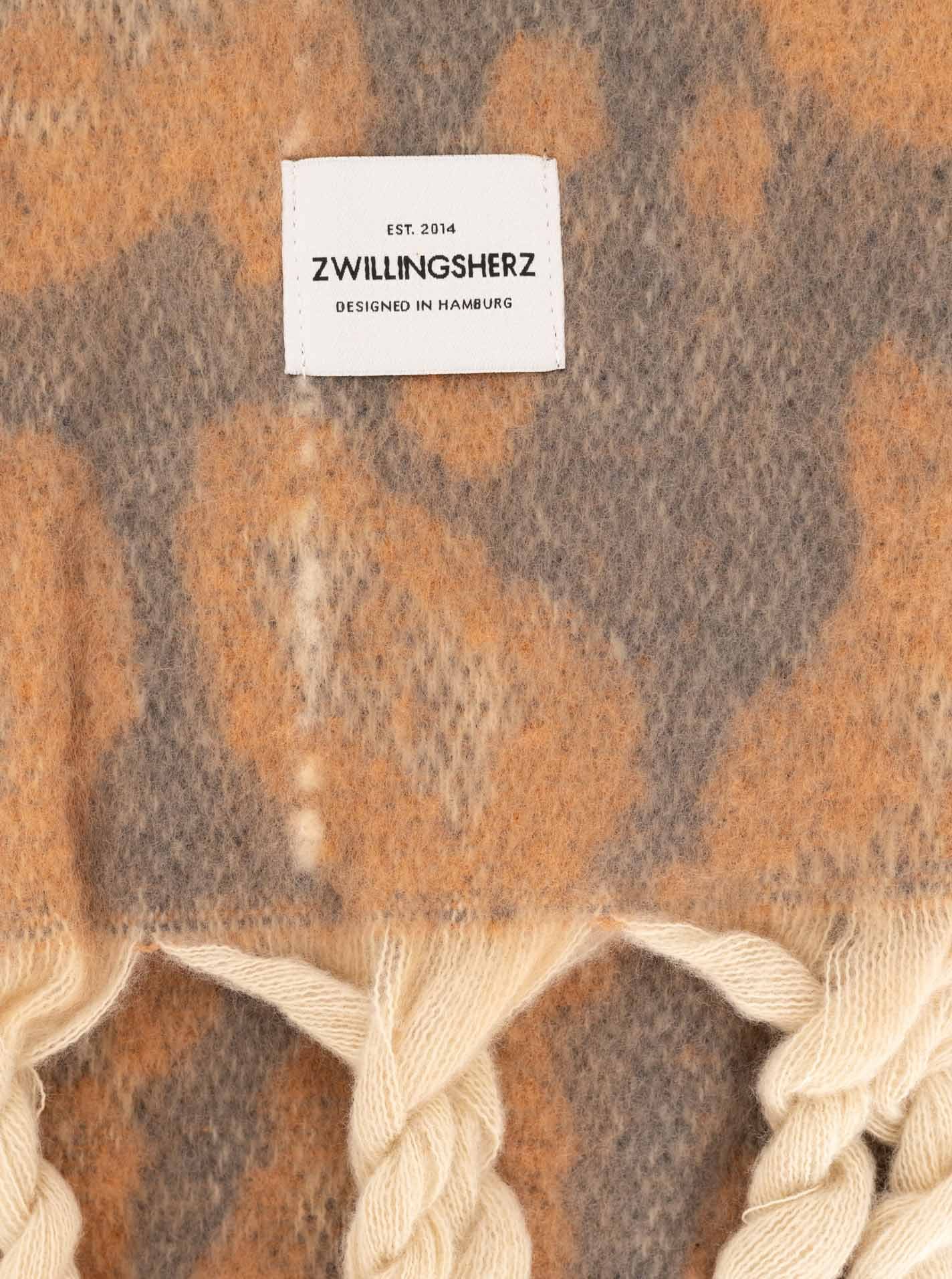 Zwillingsherz Foulard de mode »"Big  Leo"« mit modischem Leomuster und Fransen