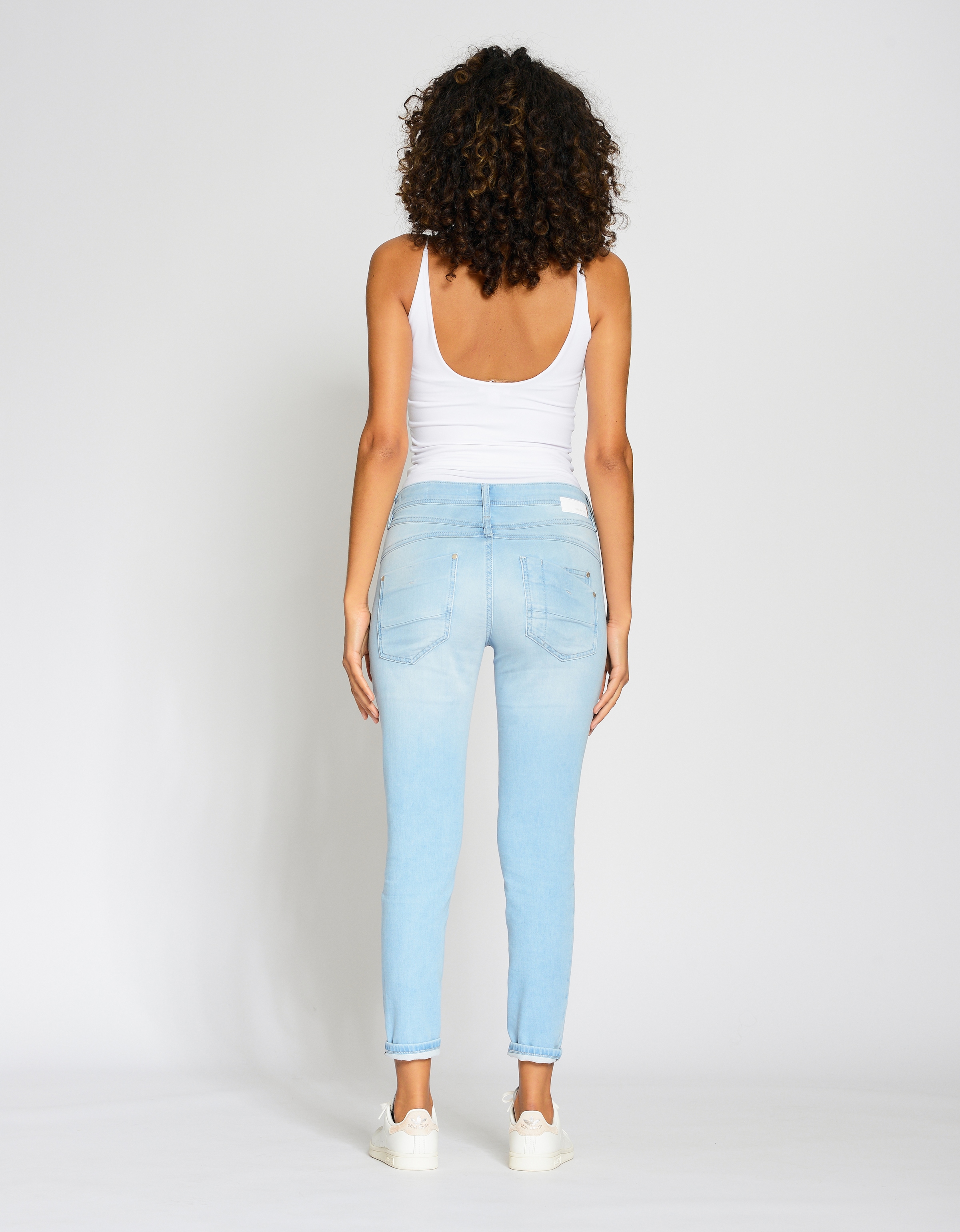 GANG Relax-fit-Jeans »94AMELIE CROPPED«, aus weichem Sweat Denim