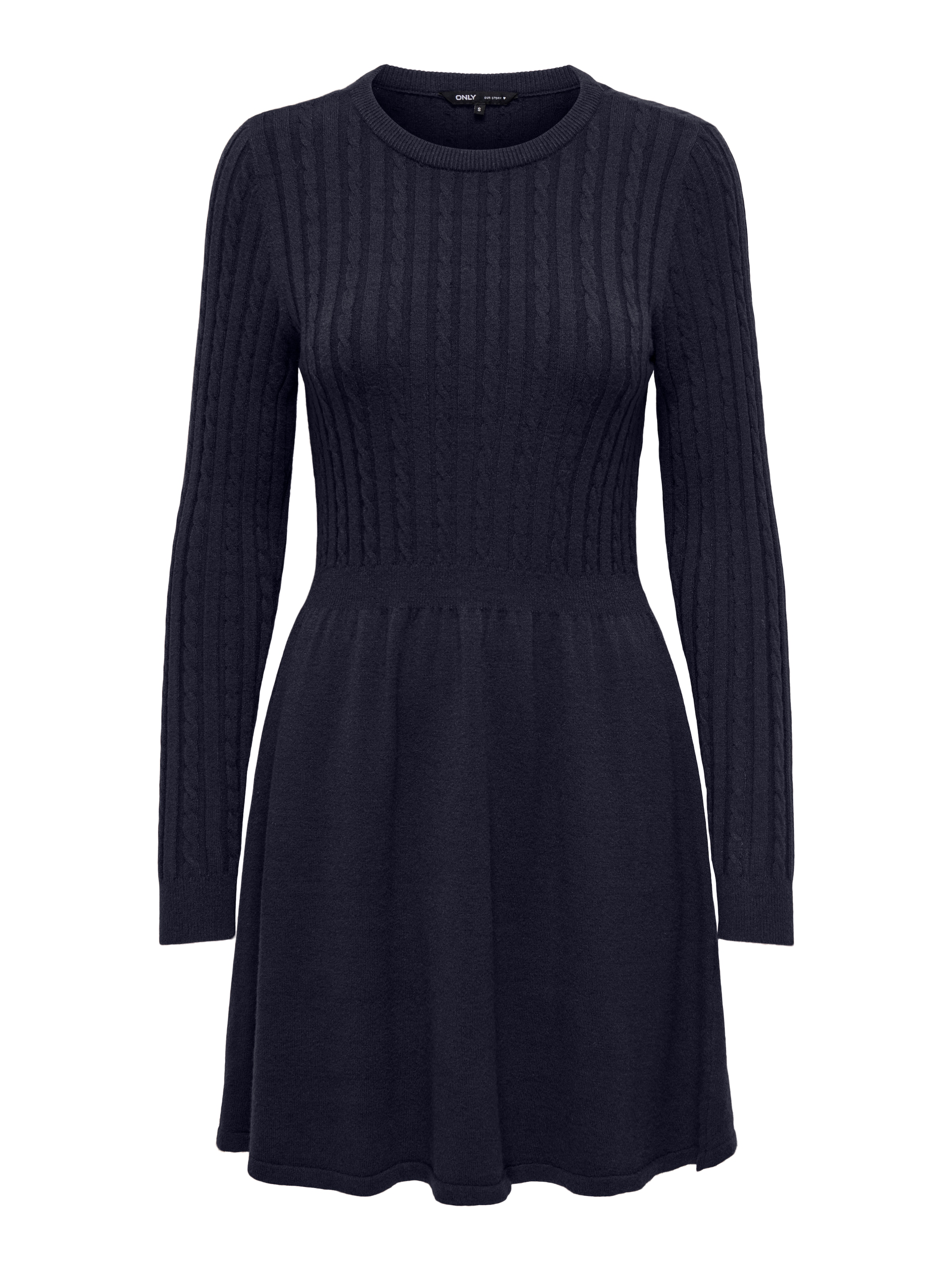 ONLY Strickkleid »ONLFIA LS CABLE DRESS KNT« Viskosemischung, regular fit