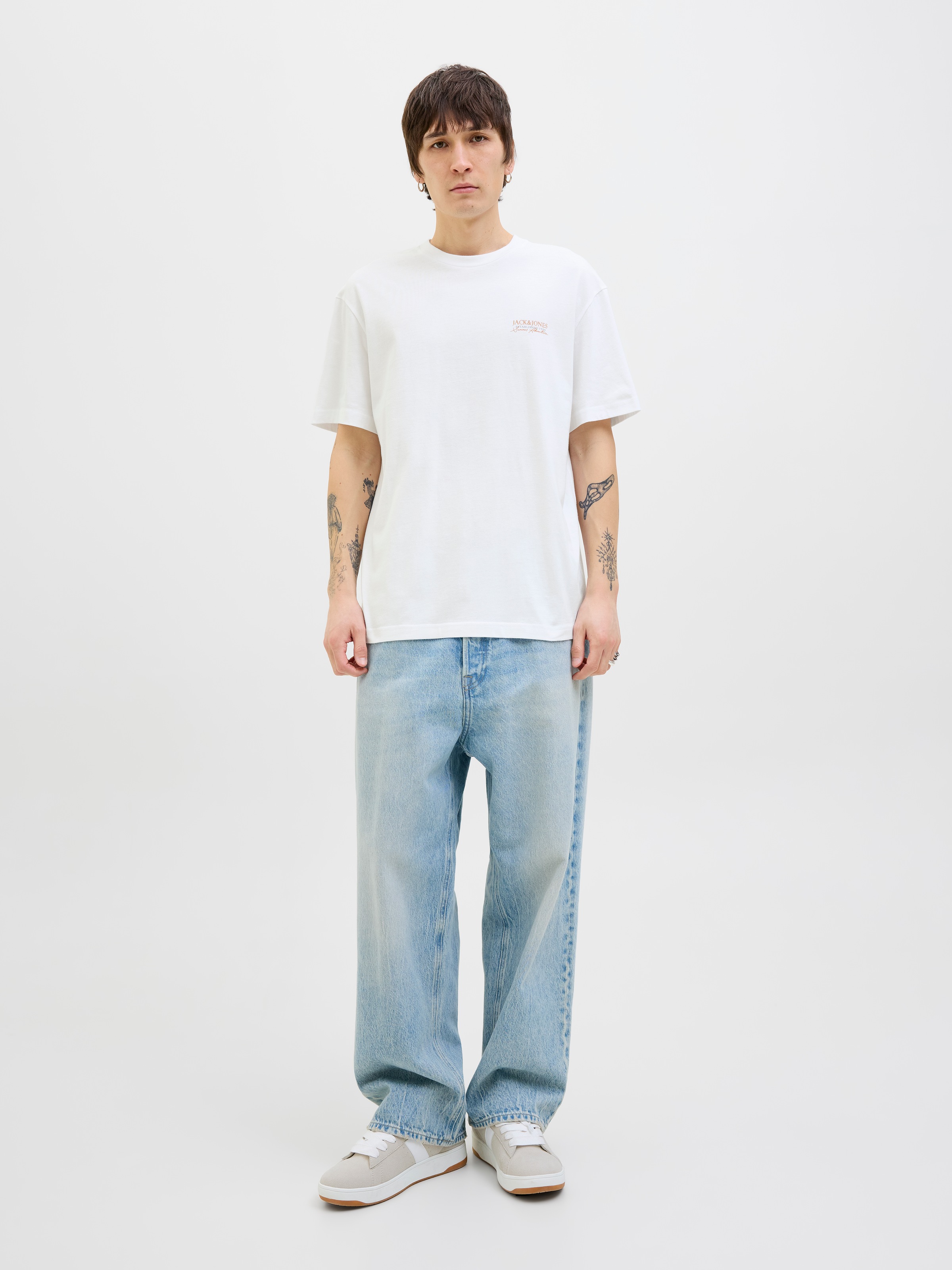 Jack & Jones Rundhalsshirt »JJSUMMER VIBES TEE SS CREW NECK LN«