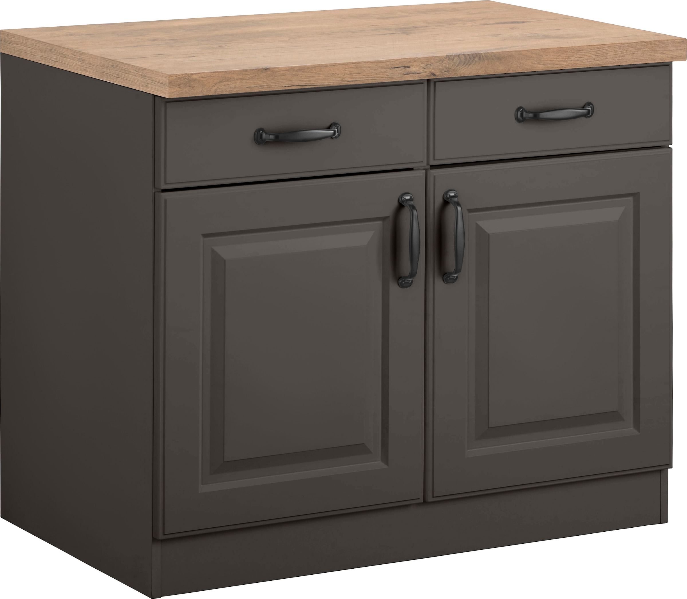 Image of wiho Küchen Unterschrank "Erla" 100 cm breit mit Kassettenfront