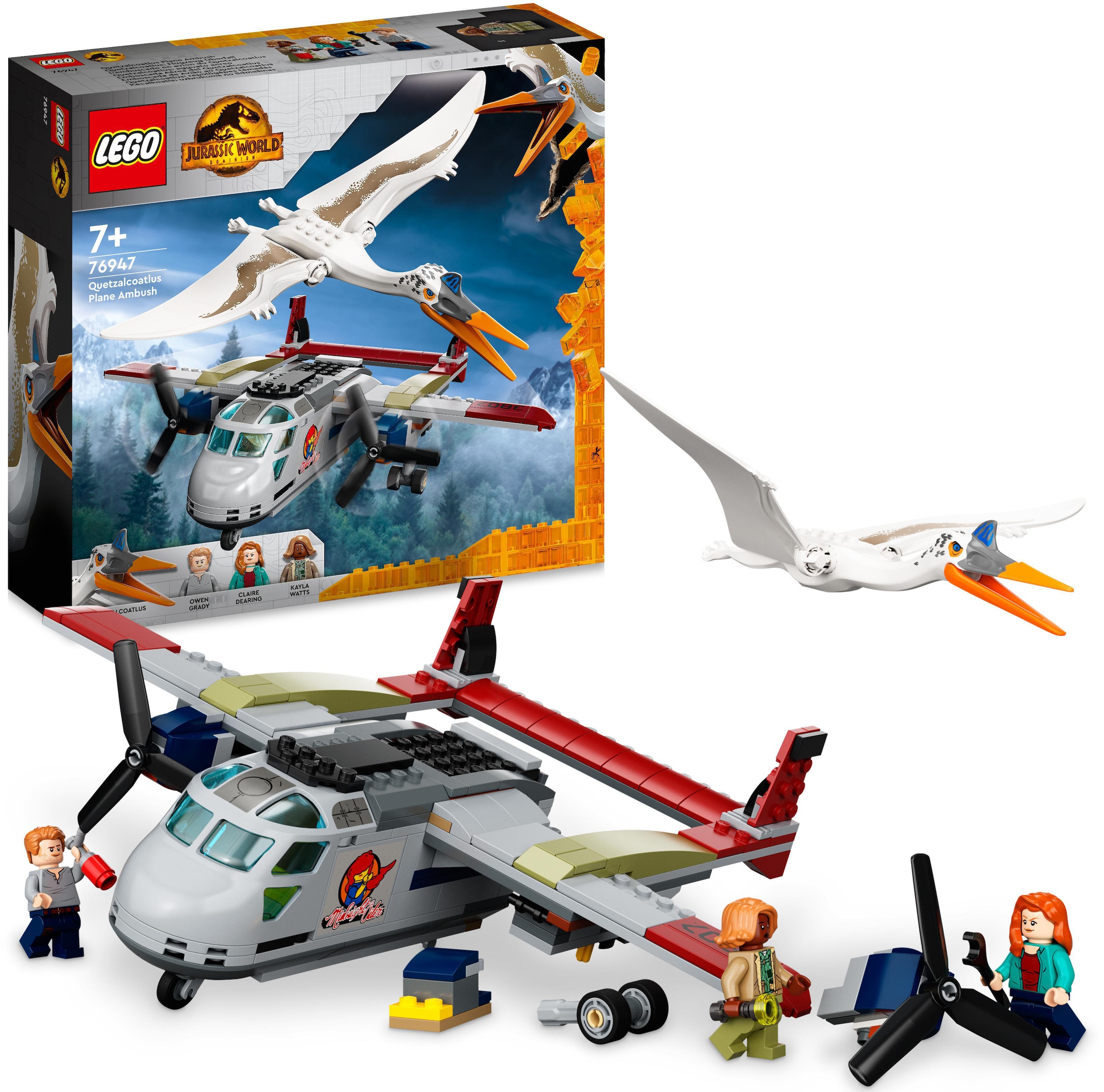 Konstruktionsspielsteine »Quetzalcoatlus: Flugzeug-Überfall (76947), LEGO® Jurassic...