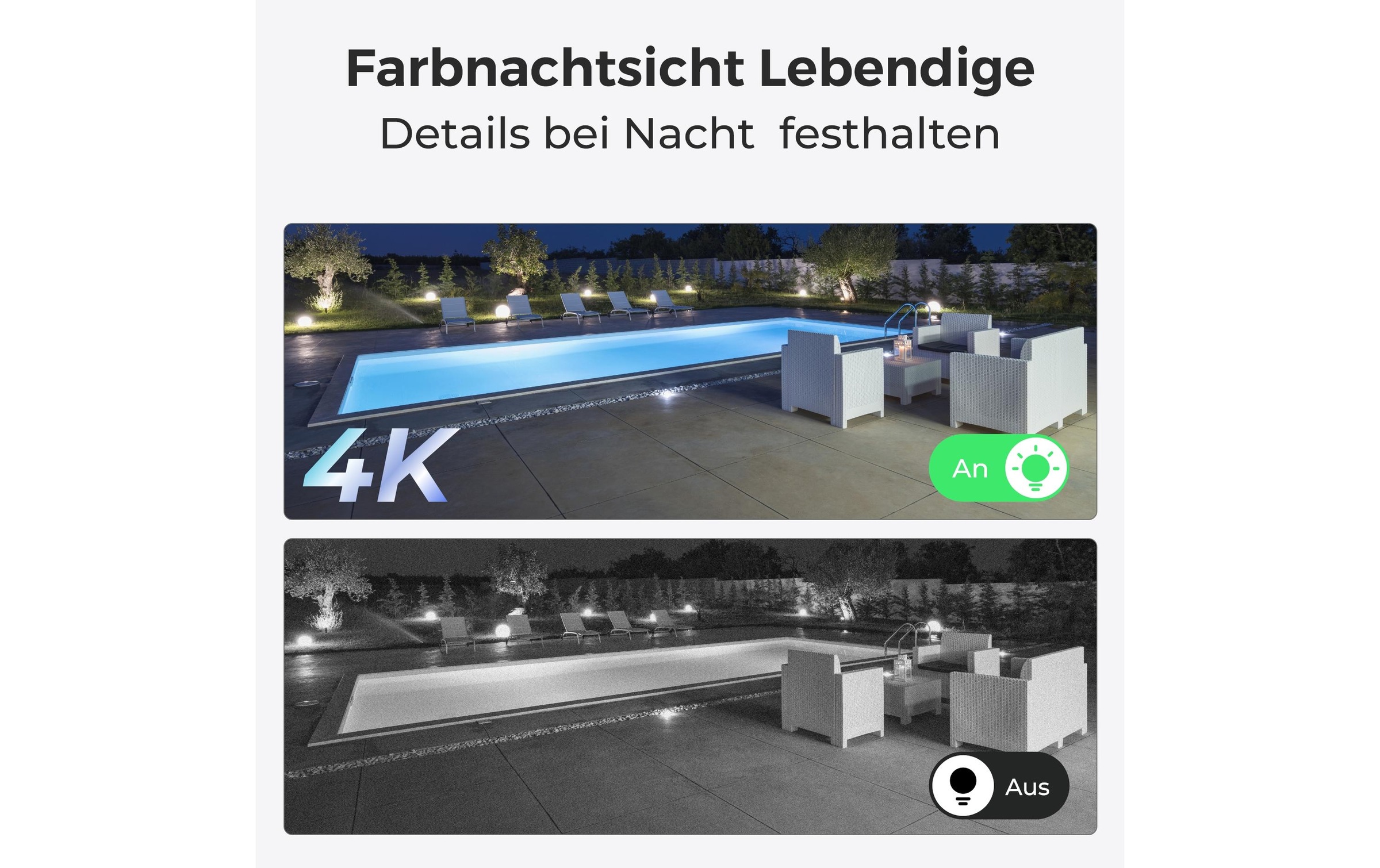 Reolink Überwachungskamera »Argus B360 4K WiFi, Weiss«, Aussenbereich