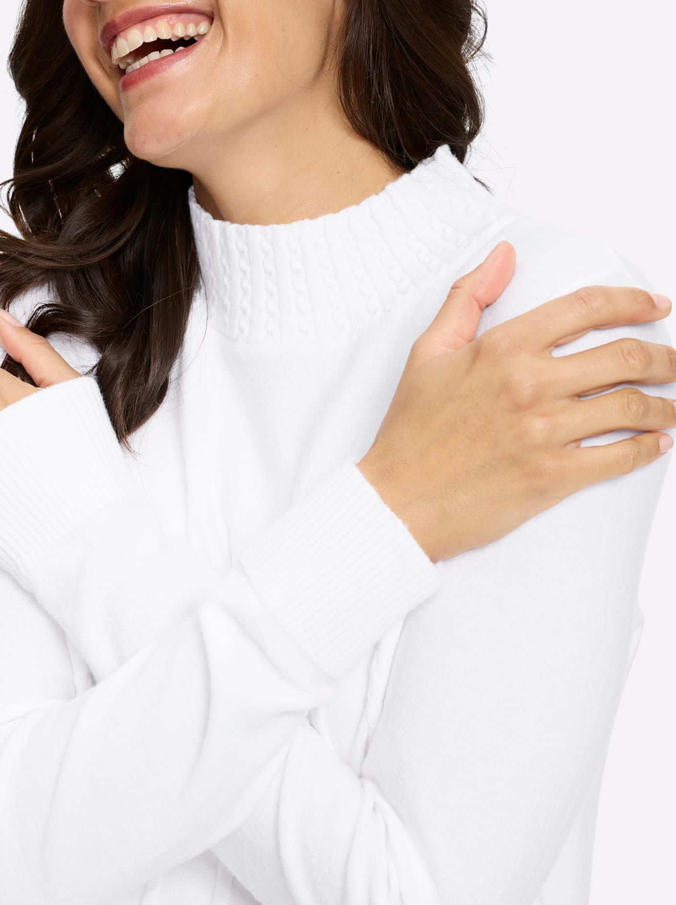 Inspirationen Stehkragenpullover »Pullover«