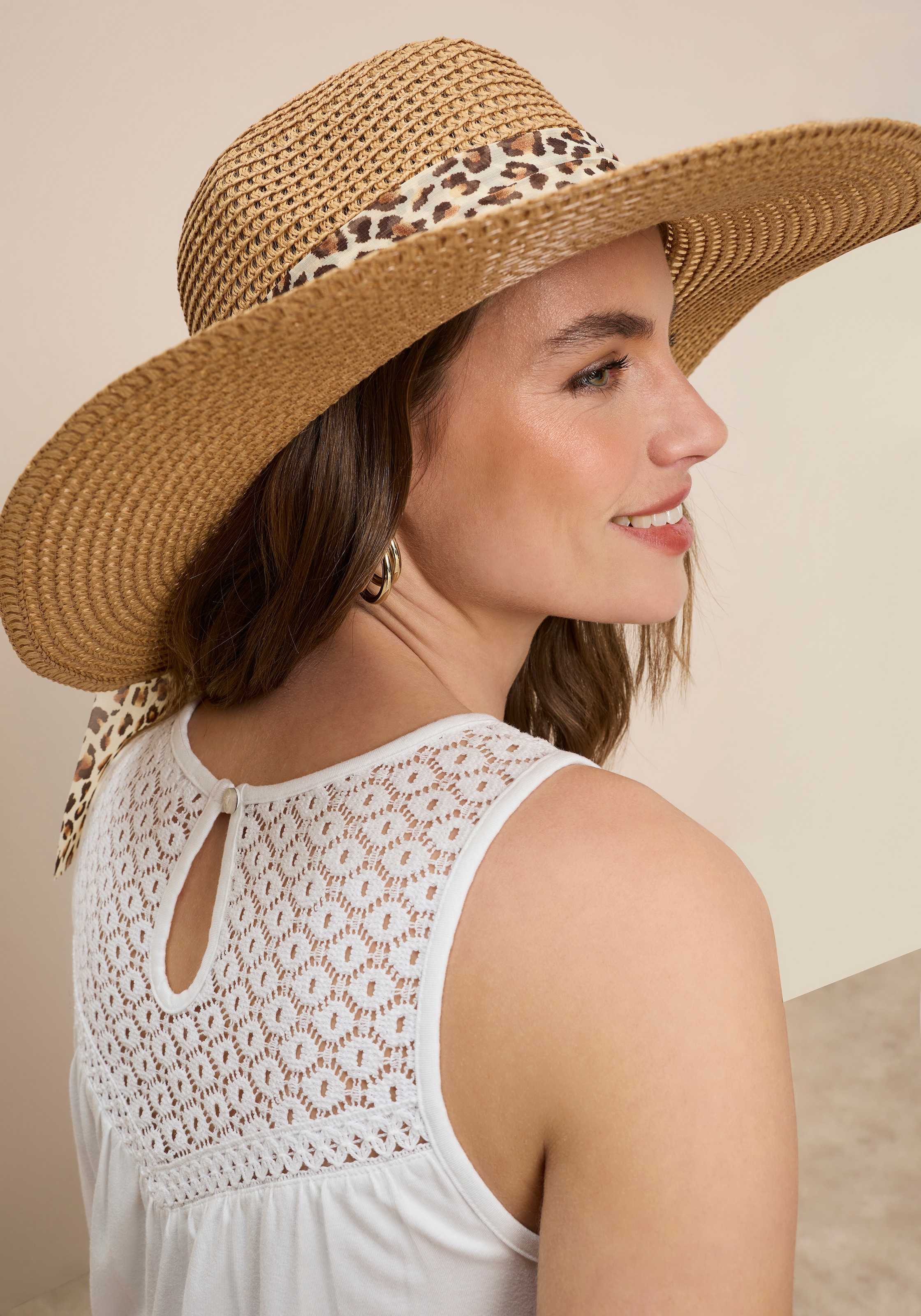 Tamaris Top en dentelle mit ausgestellter Passform