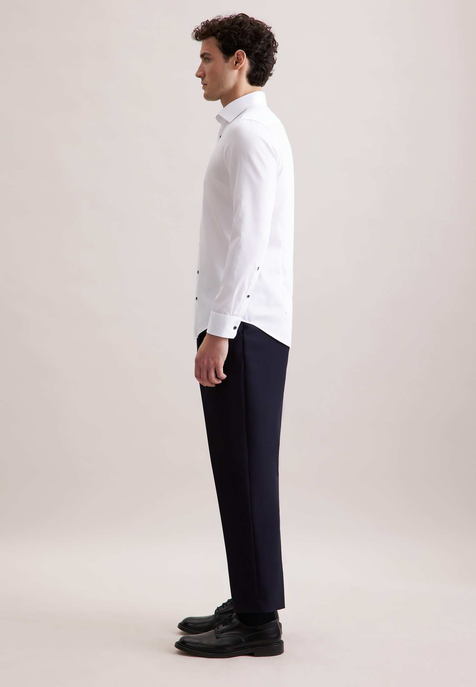 seidensticker Businesshemd »Schwarze Rose« Shaped 1/1 Kentkragen Uni