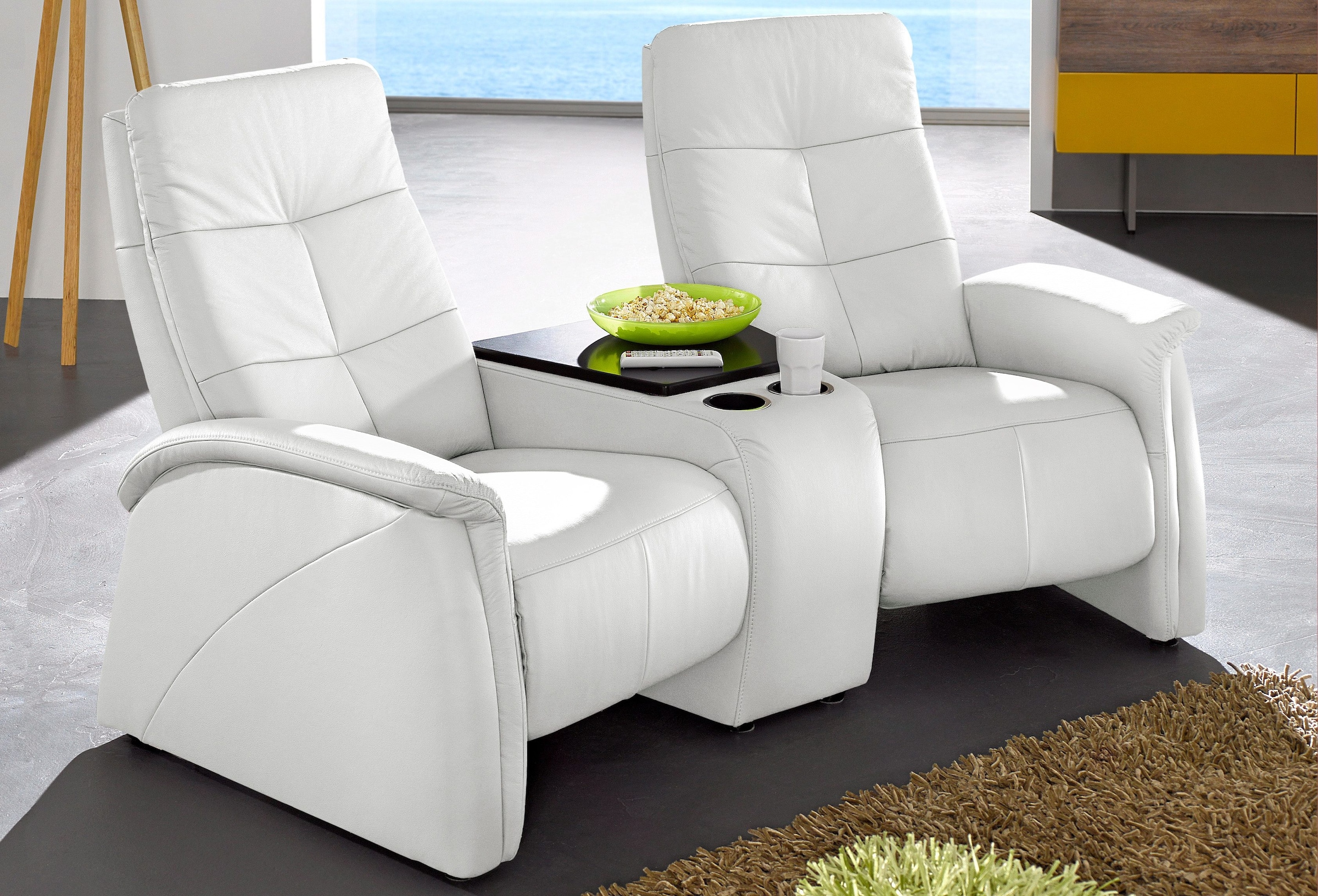 exxpo - sofa fashion 2-Sitzer »Tivoli, Kinosofa, bequem«, mit Relaxfunktion, integrierter Tischablage und Stauraumfach