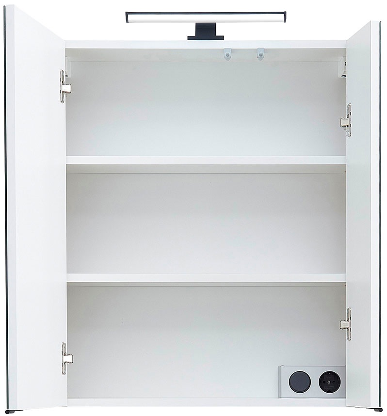 Saphir Ensemble de meubles de salle de bain »Quickset 395 3-teilig, Waschbeckenunterschrank mit LED-Spiegelschrank« 4 cuis tlg.