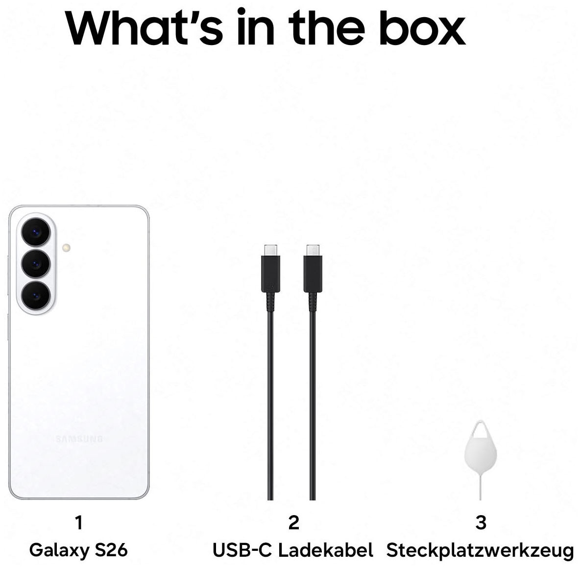 Samsung Smartphone »Galaxy S26« white