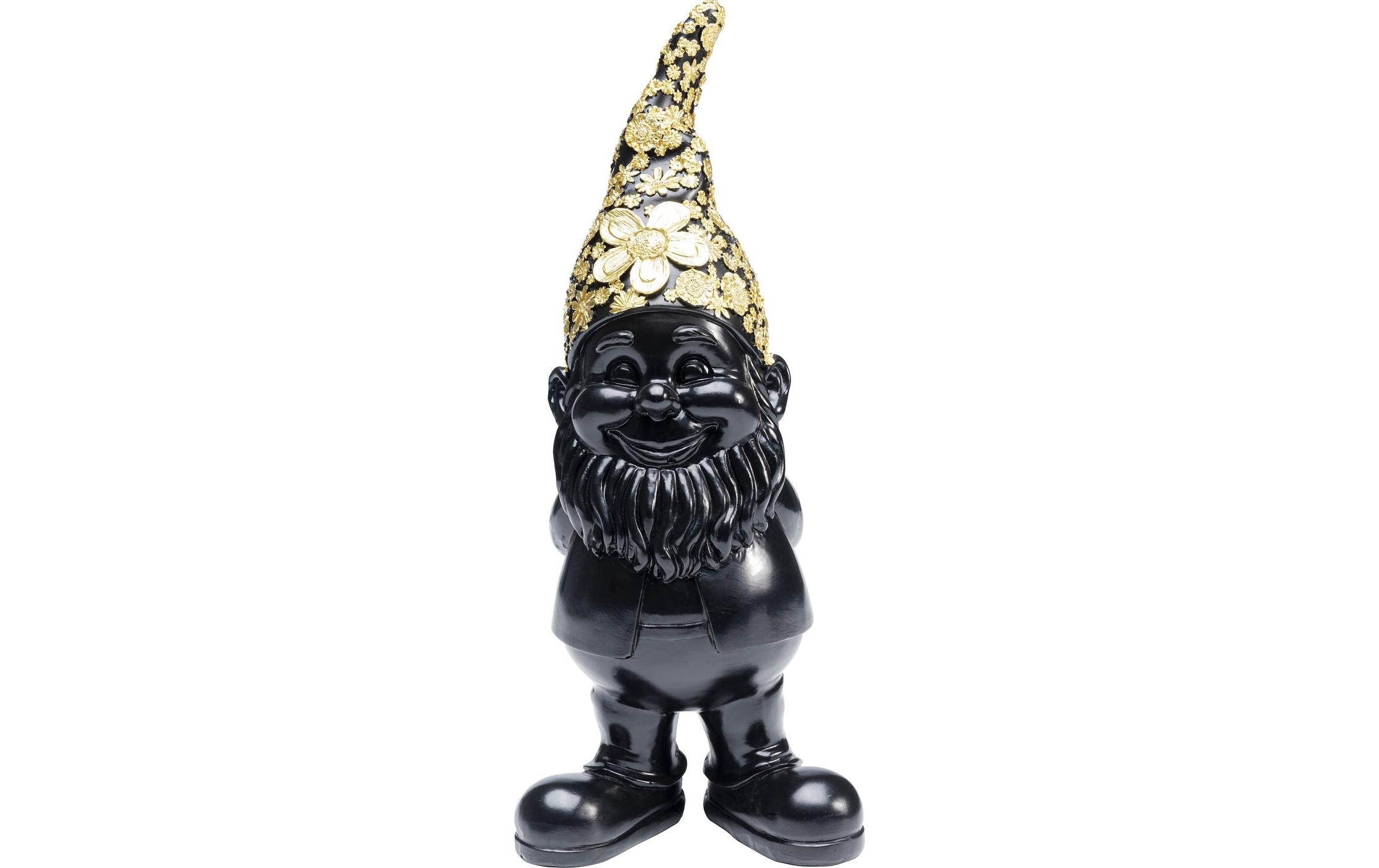 Image of Kare Design Dekofigur "Zwerg Stehend, Schwarz-Gold"
