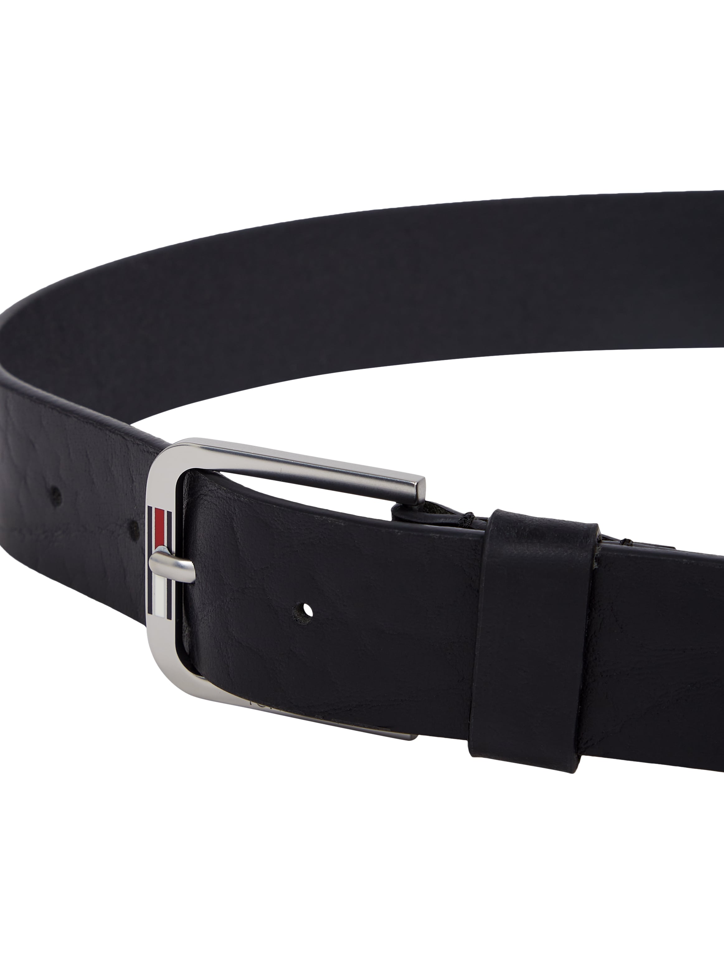 Tommy Jeans Ledergürtel »TJM AUSTIN TEXTURE 3.5«, Label auf der Schliesse, genarbtes Leder