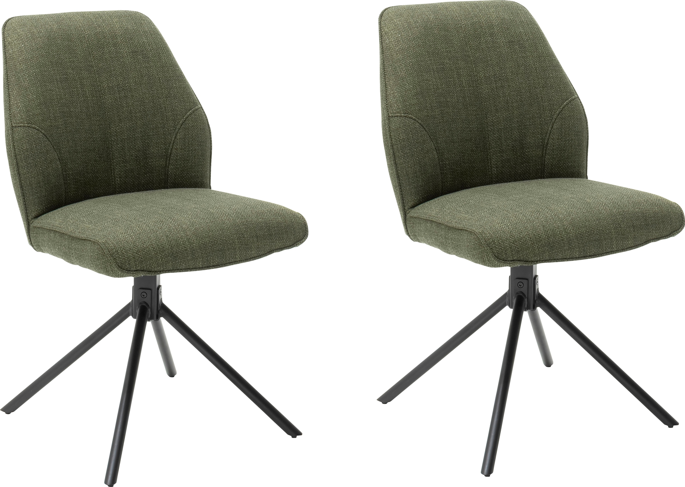 2er-Set, 120 MCA furniture Stuhl mit St., (Set), 2 4-Fussstuhl belastbar »Pemba«, kaufen günstig 180°drehbar Nivellierung, bis kg