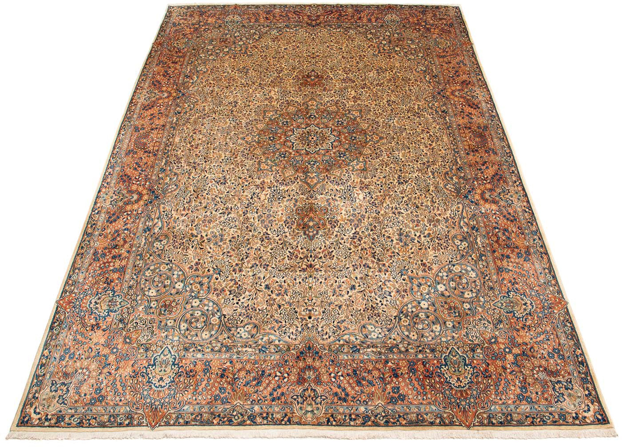 Image of morgenland Orientteppich »Perser - Royal - 423 x 298 cm - mehrfarbig«, rechteckig, 10 mm Höhe, Wohnzimmer, Handgeknüpft, Einzelstück mit Zertifikat bei Ackermann Versand Schweiz