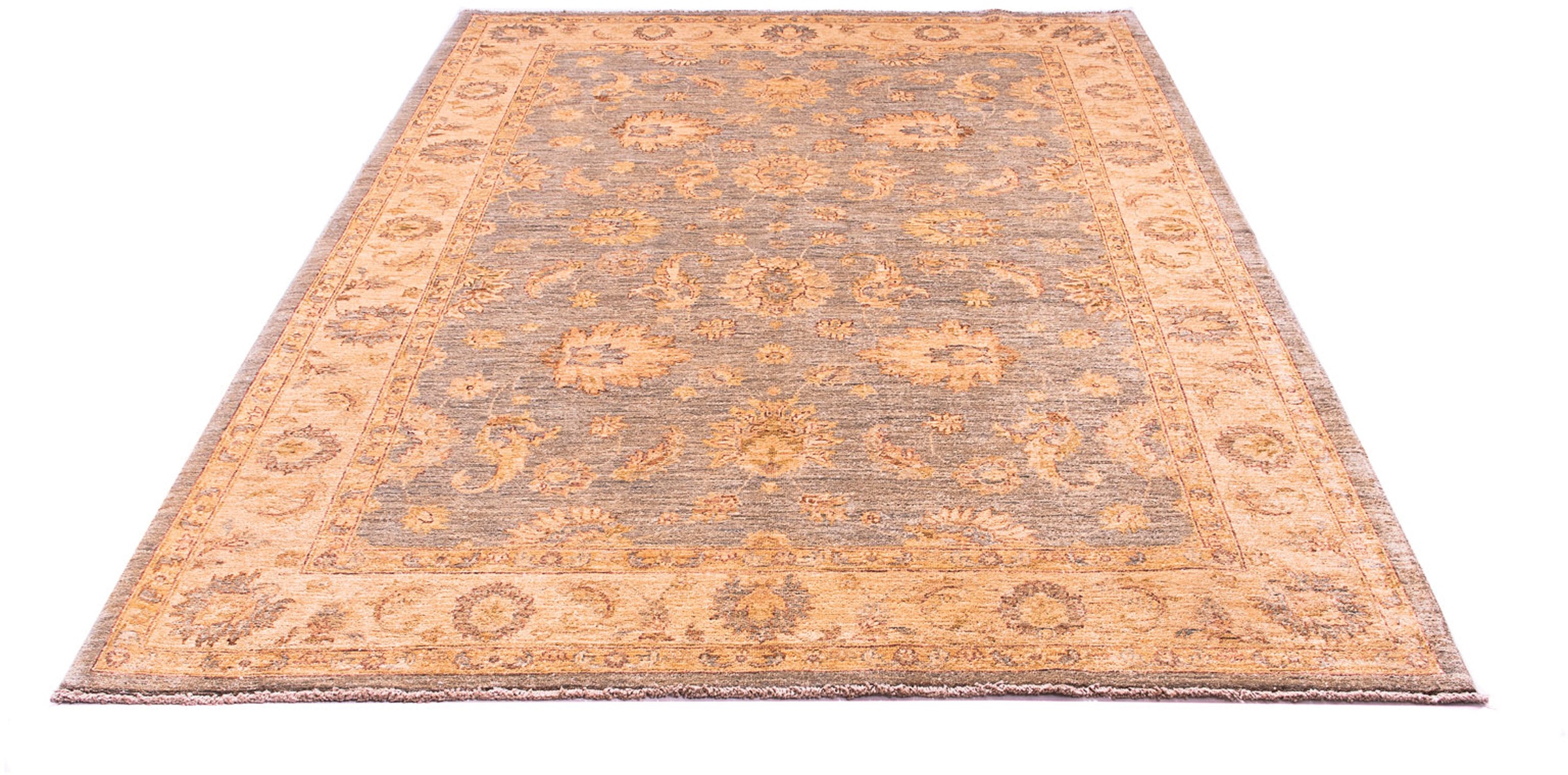 Image of morgenland Orientteppich »Ziegler - 234 x 173 cm - hellbraun«, rechteckig, 6 mm Höhe, Wohnzimmer, Handgeknüpft, Einzelstück mit Zertifikat bei Ackermann Versand Schweiz