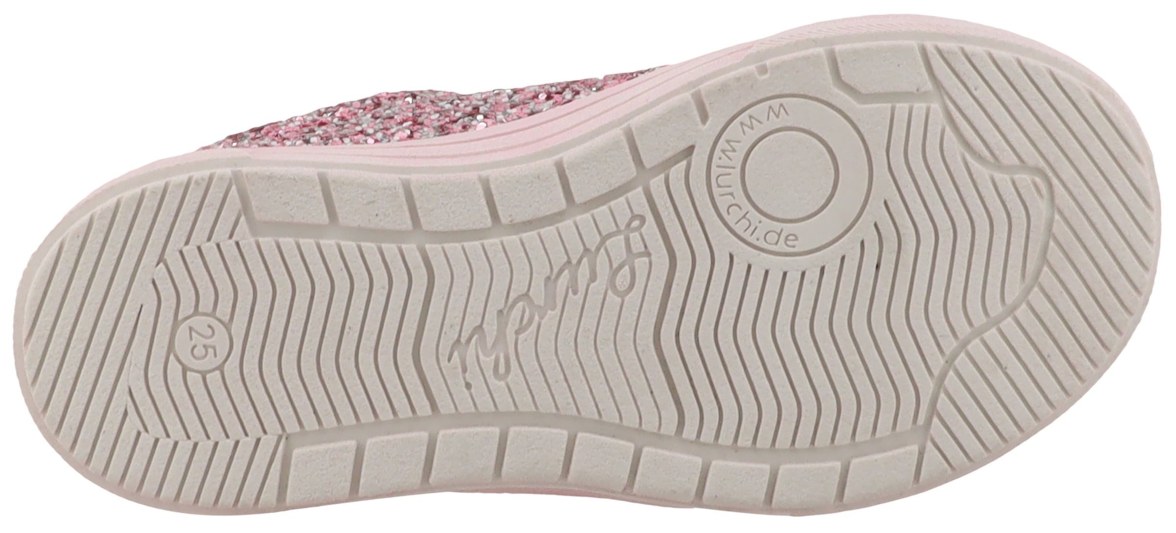 Lurchi Sneakers »Bine«  Chaussure à scratch avec paillettes, gabarit de taille à télécharger