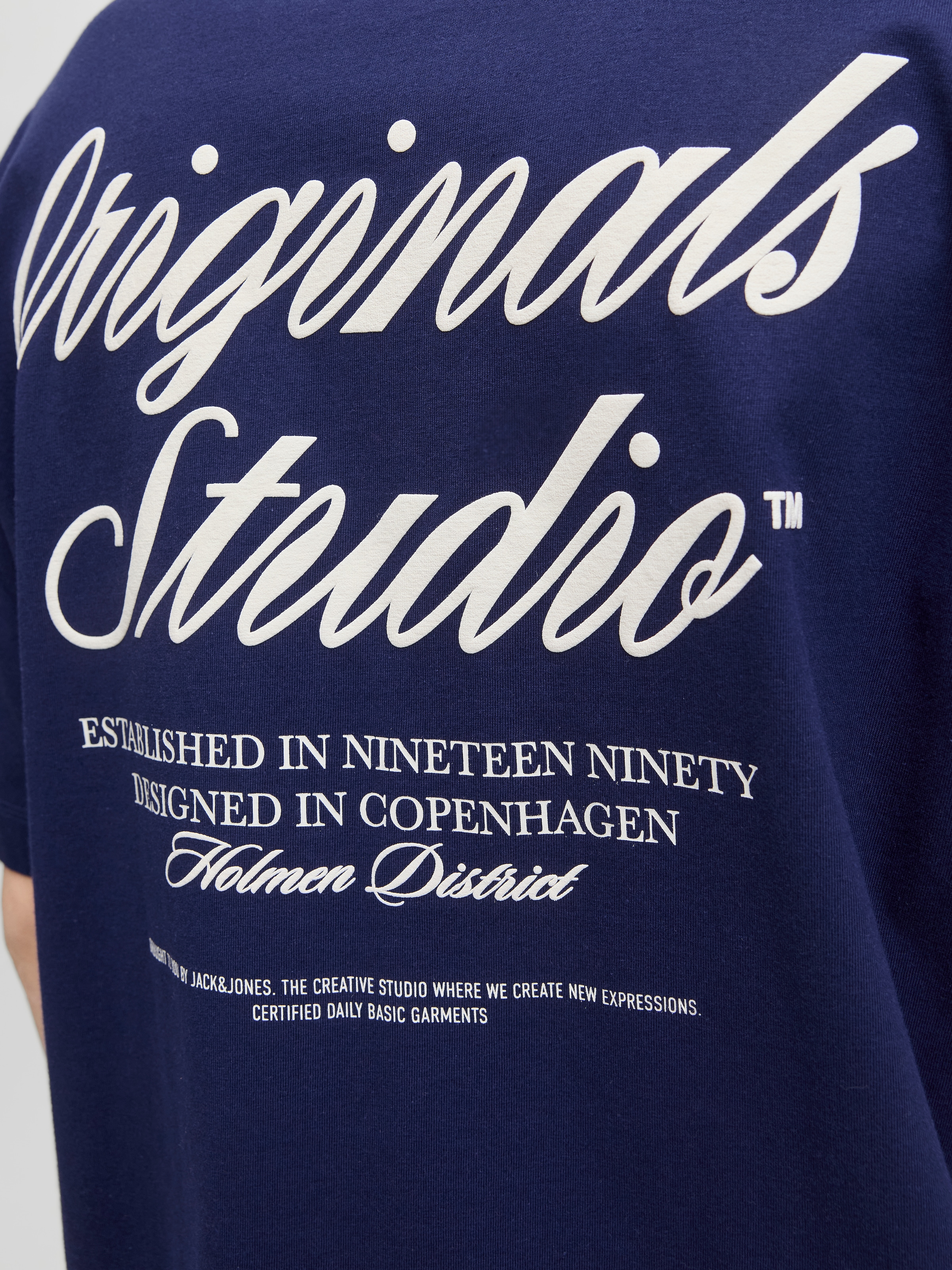 Jack & Jones Kurzarmshirt »JORNORREBRO TYPO TEE SS CREW NECK NOOS« Baumwolle, relaxed fit