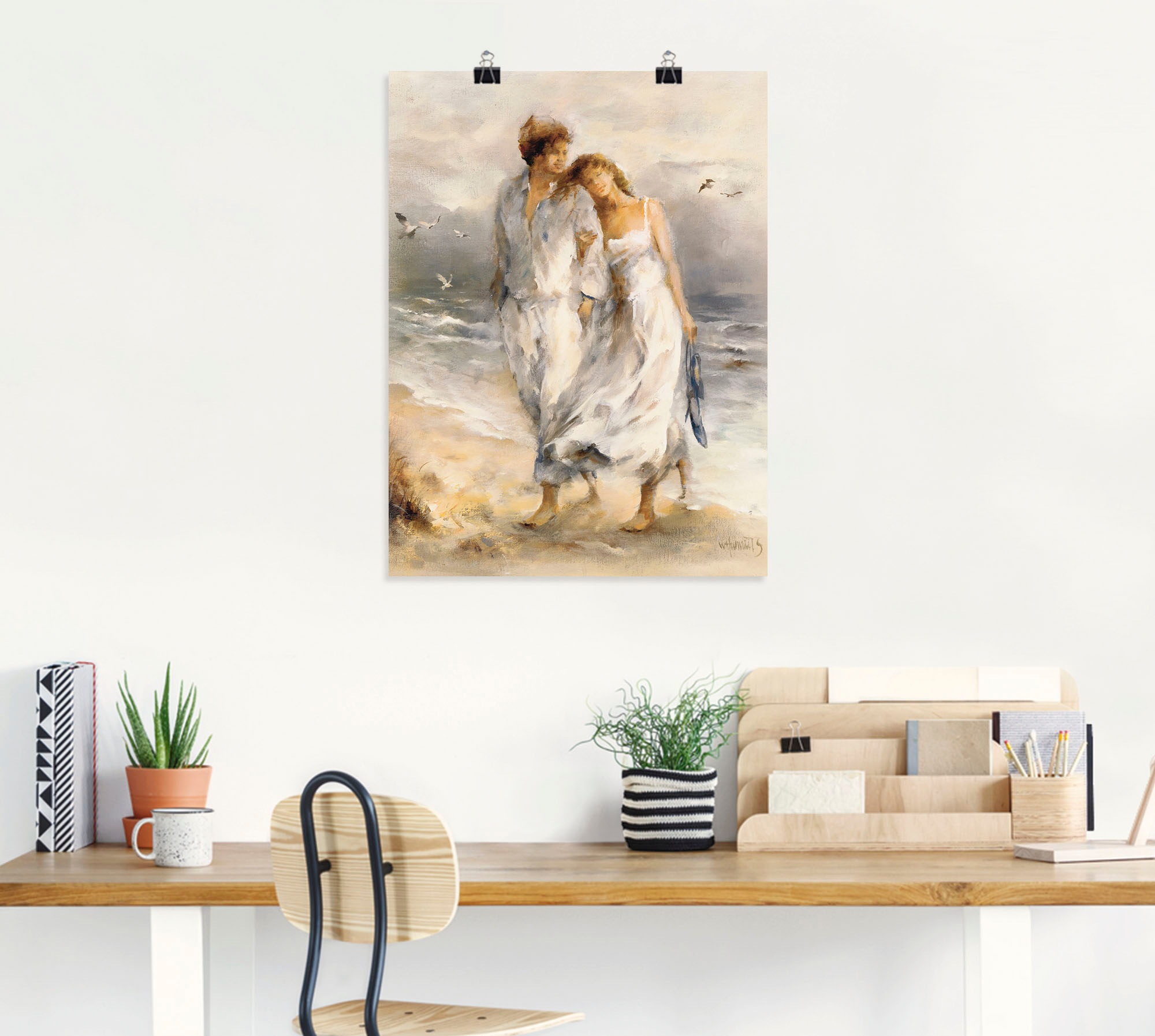 Artland Wandbild "Verliebt" Paar 1 Stk. tlg. als Leinwandbild, Poster in verschied. Größen
