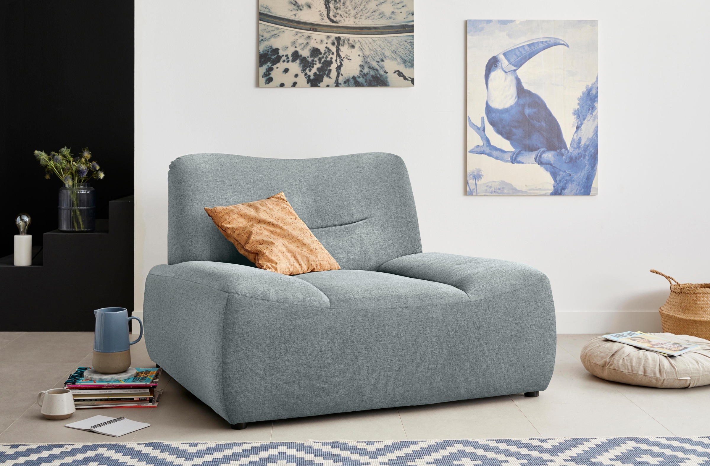 DOMO collection Fauteuil »Cesena modern, elegante flache Armlehnen, komfortabel«