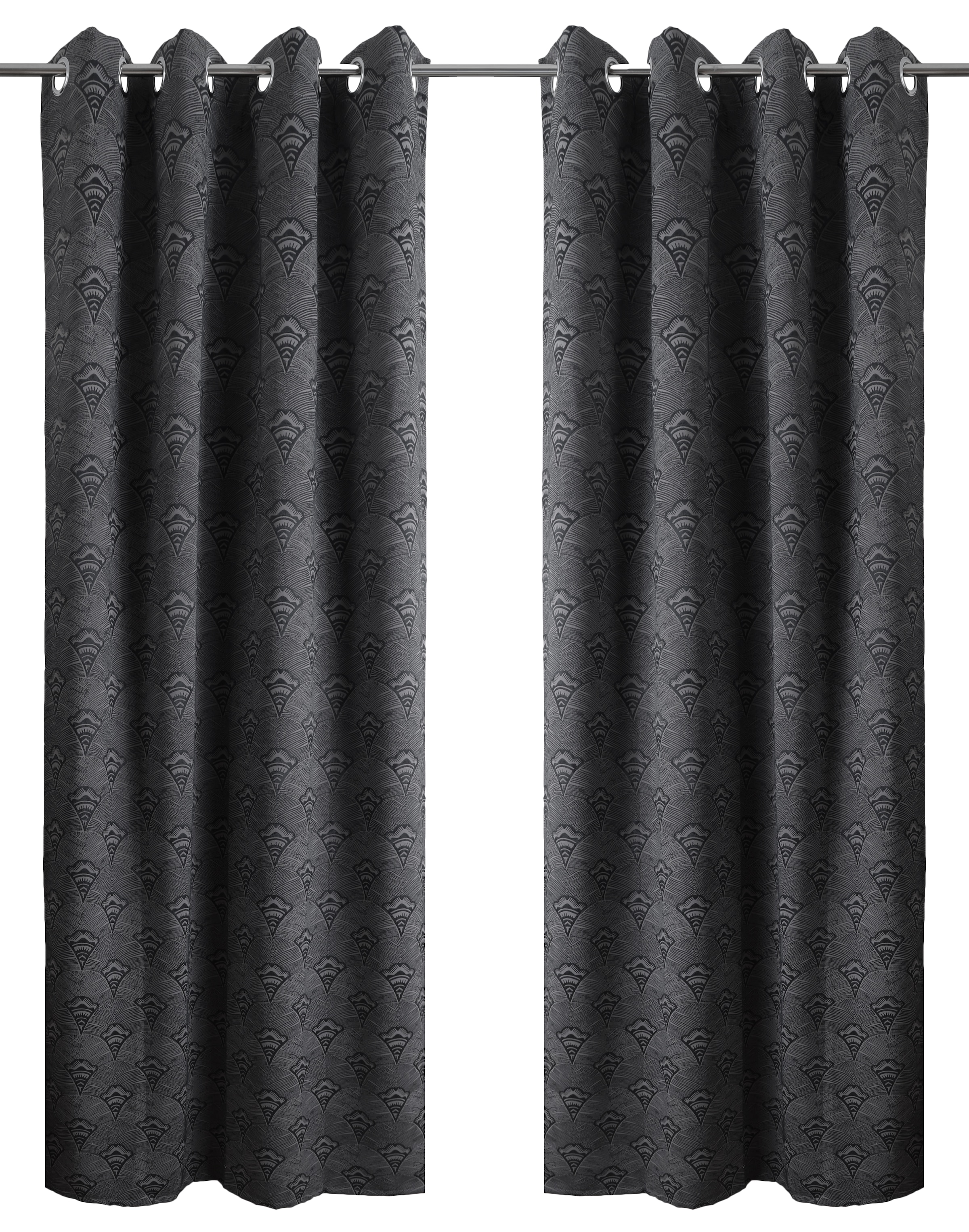 Bruno Banani Rideau occultant »Alessio« Oeillets 1 cuis tlg. Elegantes Muster, Jacquard, verdunkelnder Vorhang, blickdicht, modern