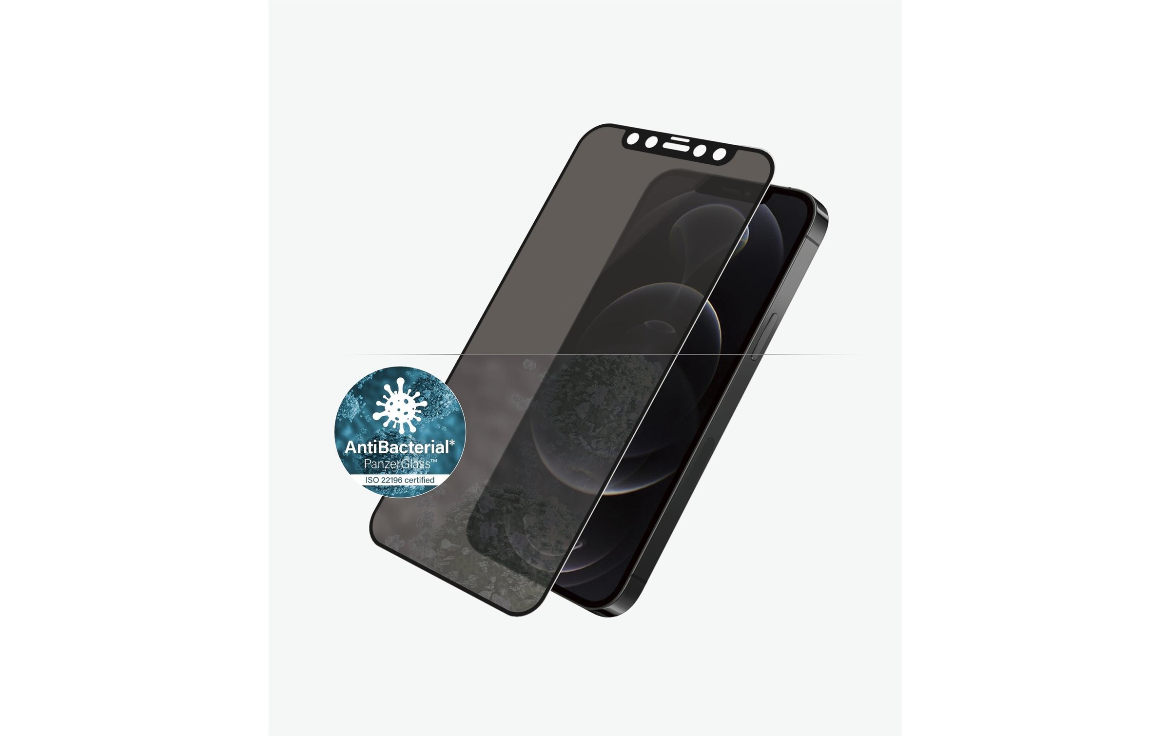PanzerGlass Displayschutzglas »Displayschutz Case«, für iPhone 12, iPhone 12 Pro, Mit Rahmen