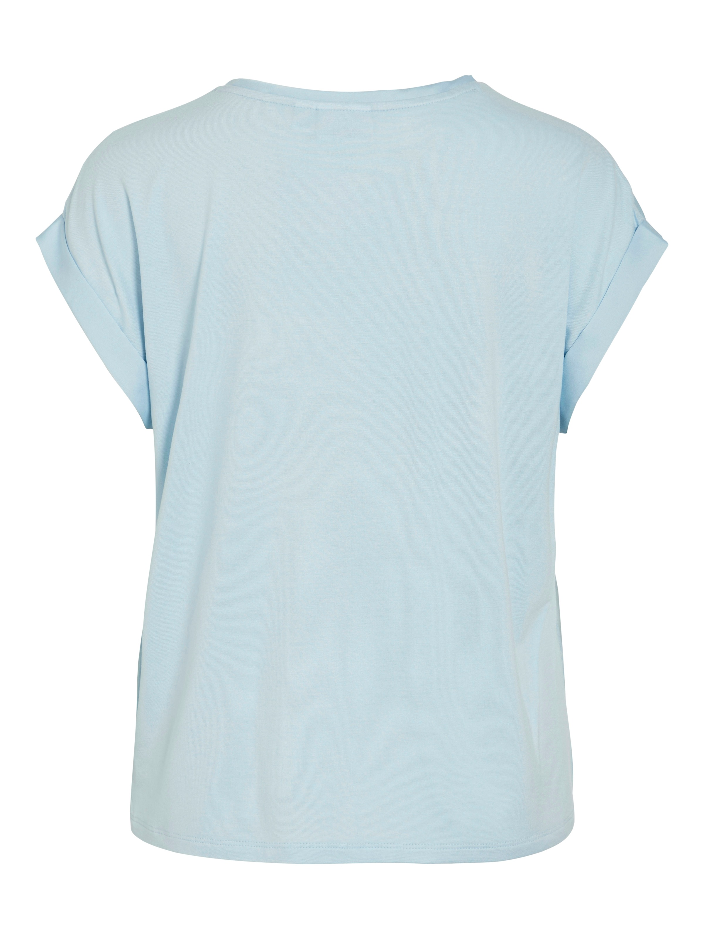 Vila T-shirt à manches courtes »VIELLETTE S/S SATIN TOP - NOOS« Kunstfaser, regular fit