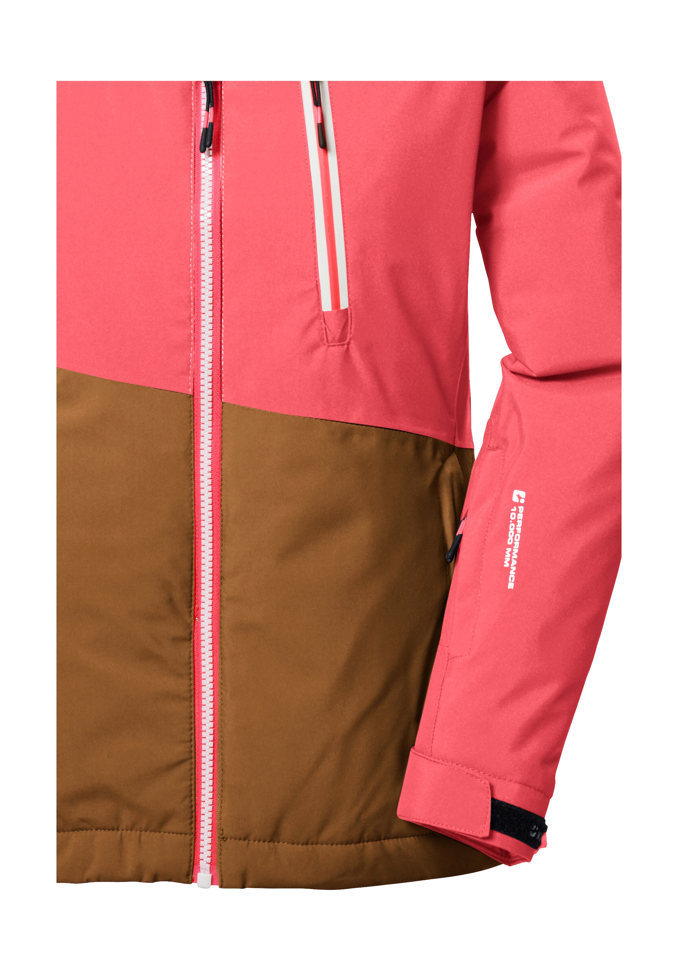 Killtec Veste de ski »KSW 331 GRLS SKI JCKT« Atmungsaktive, wasserdichte Jacke mit Fleece-Innenseite, Skipasstasche