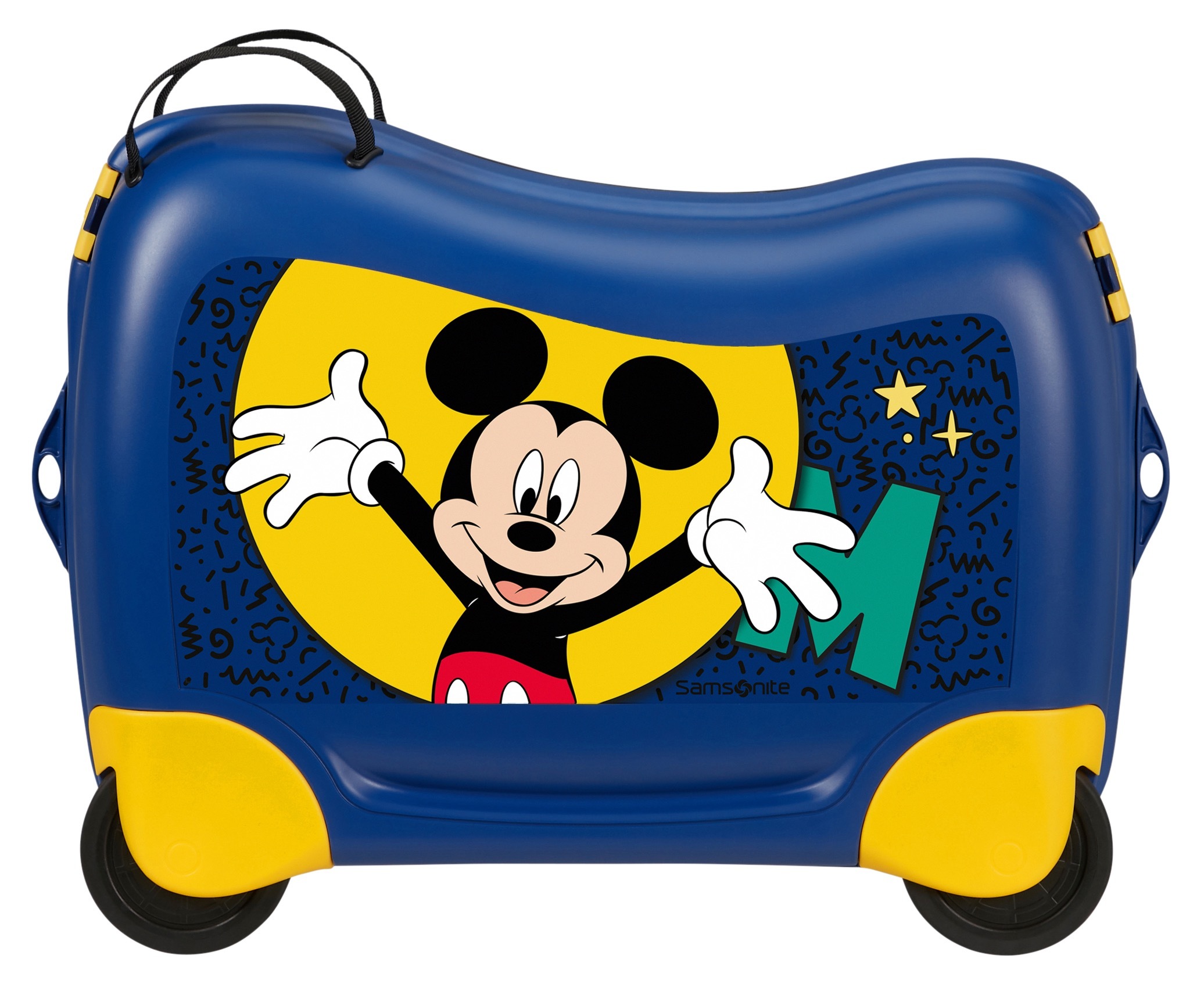 Samsonite Kinderkoffer »DREAM2GO DISNEY, MICKEY HAPPY« 30 l 4 Rollen aus Polypropylen, mit Haltegurt, mit Kreuzspannbändern im Hauptfach