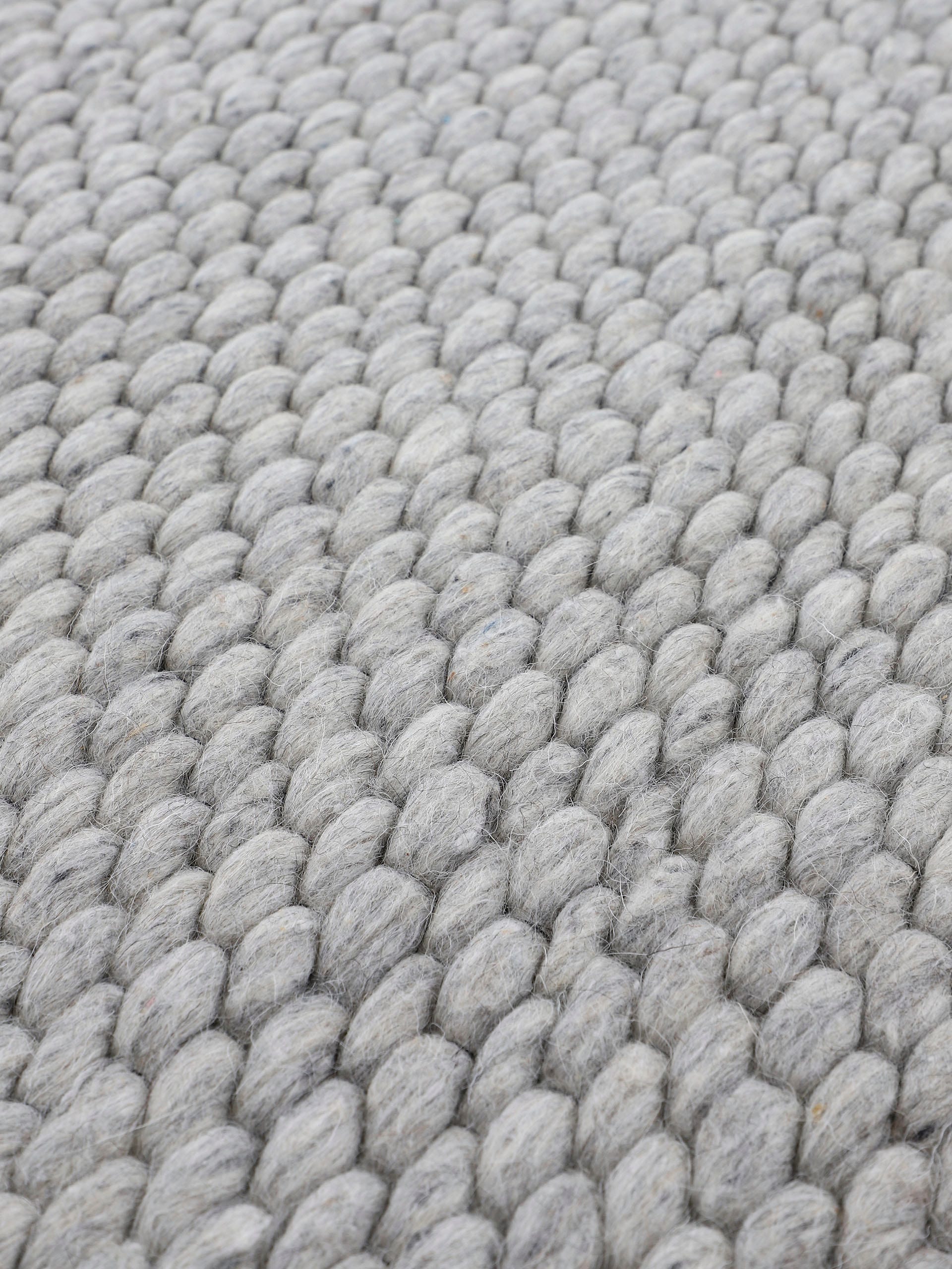 carpetfine Wollteppich »Sina ,   auch als Läufer« rechteckig 14 mm Höhe Handweb Teppich, reine Wolle, meliert, handgewebt, weich & kuschelig