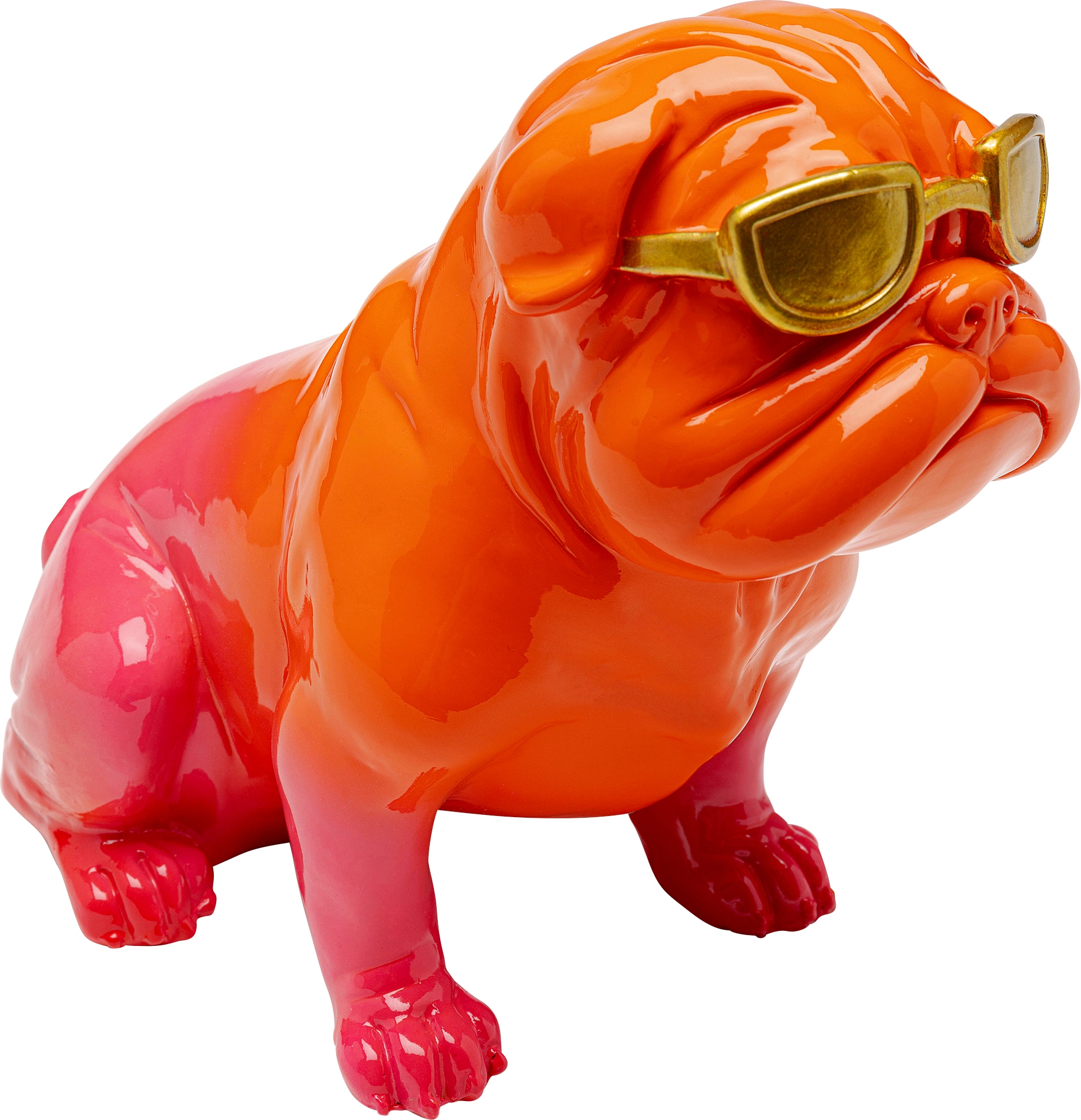 Image of Kare Design Dekofigur "Fashion Dog Orange 17cm"