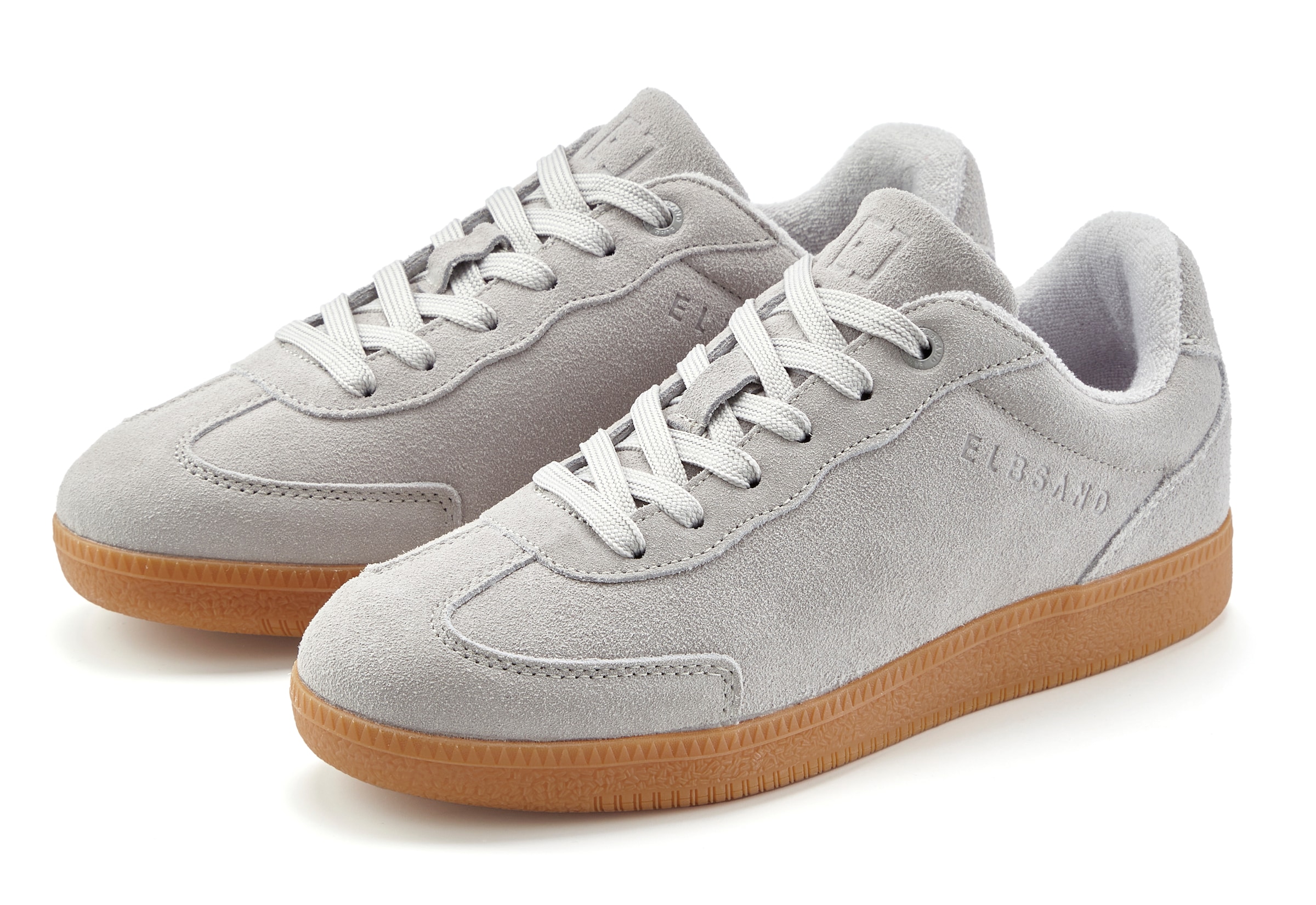 Elbsand Sneakers »Freizeitschuh, Schnürschuh, Turnschuh, Retro Sneaker, Lederschuh«  Sneaker en cuir, chaussure à lacets en cuir au look rétro moderne