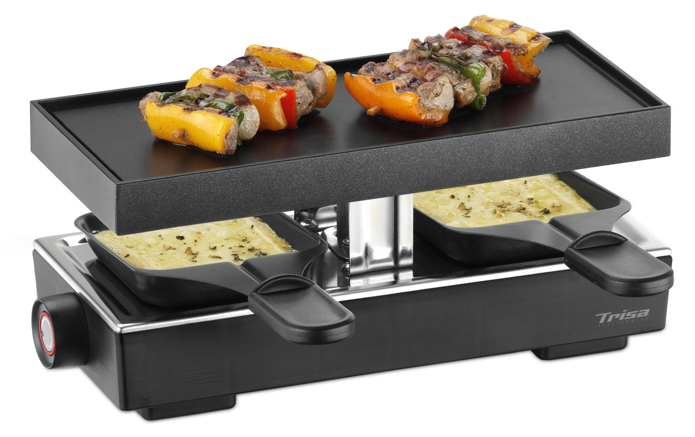 Image of Trisa Raclette "Style" 2 Stk. Raclettepfännchen 440 W