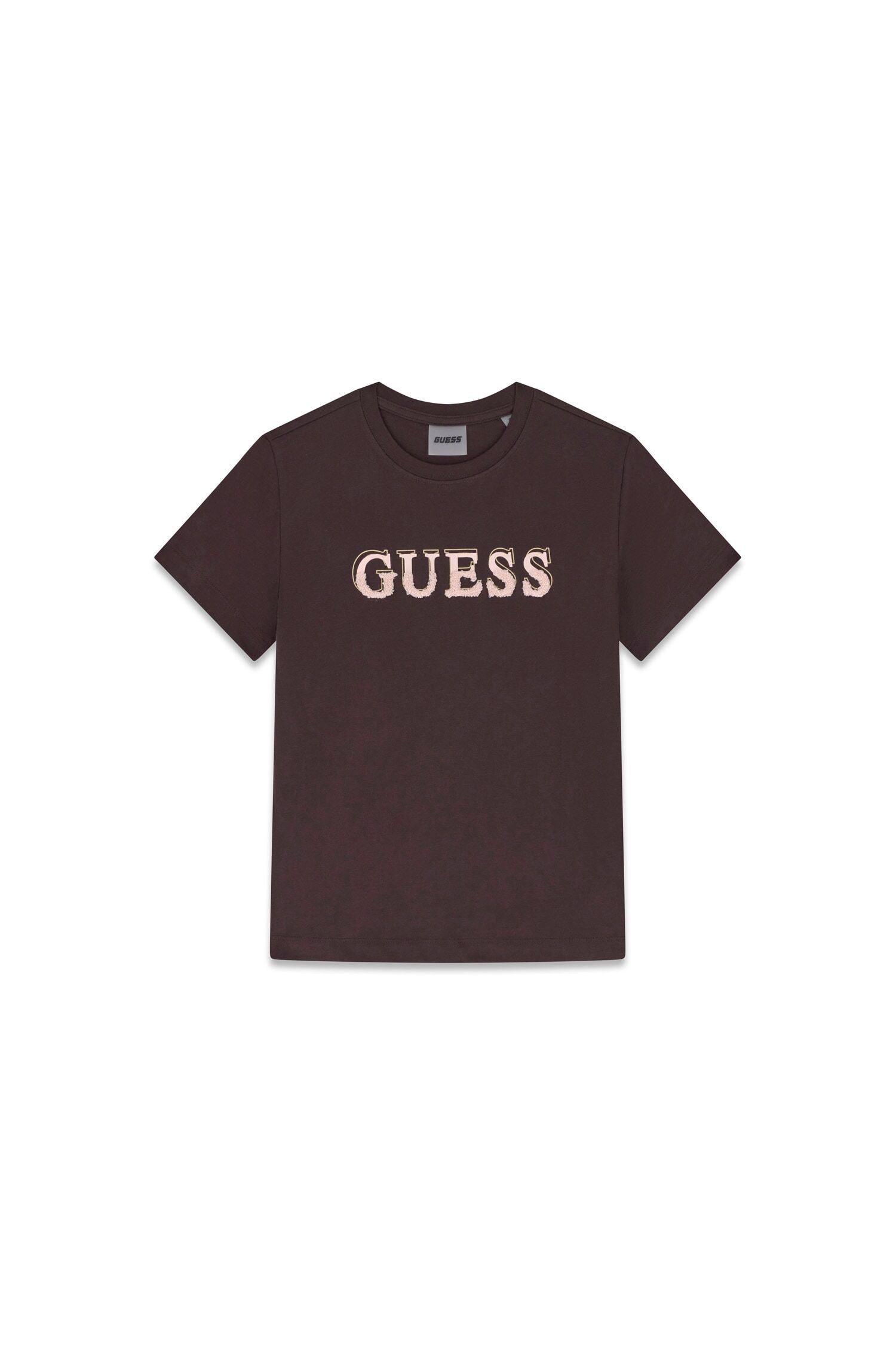 Guess T-Shirt »FAUSTA CN SS T-SHIRT« mit Logoschriftzug, Regular Fit