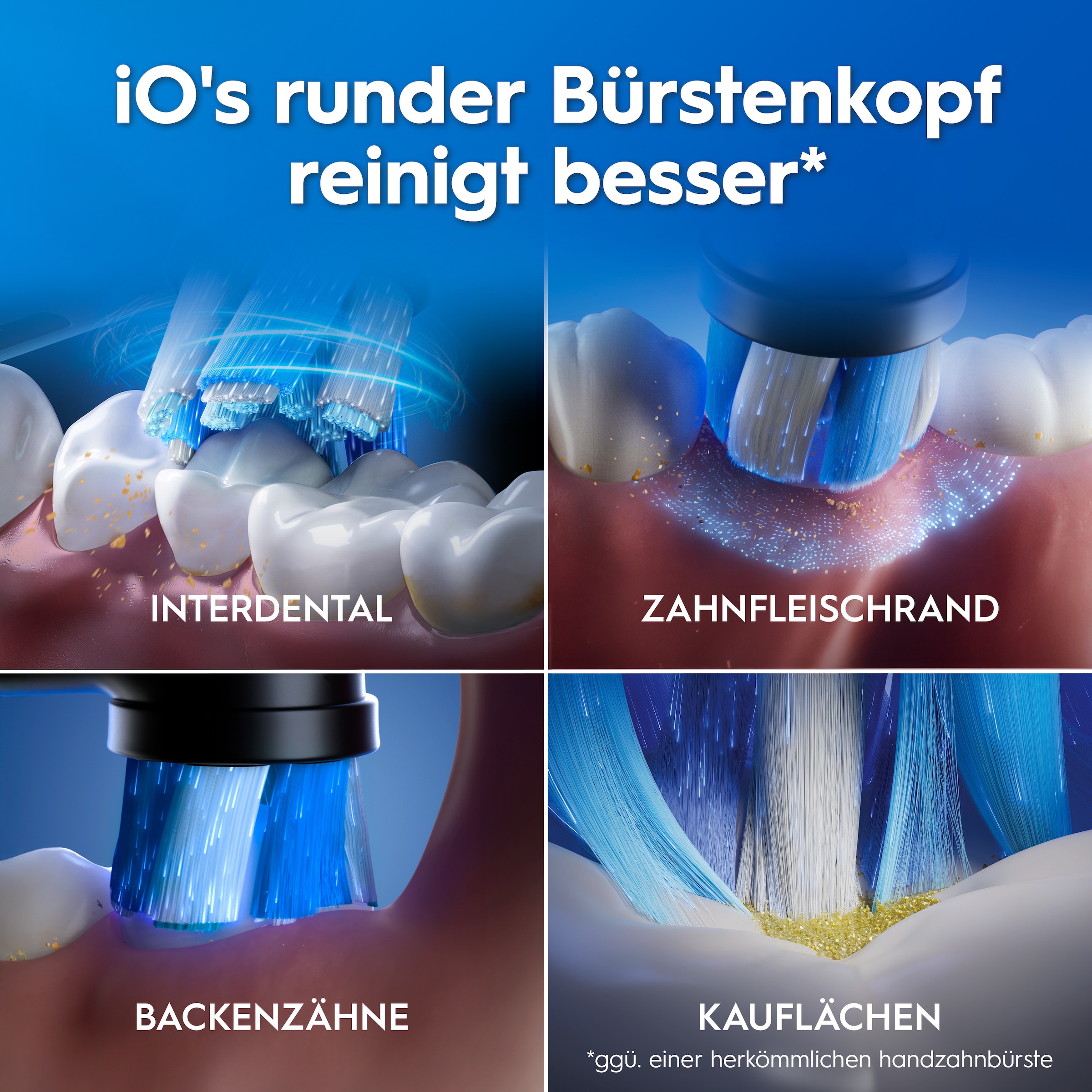 Oral-B Brosse à dents électrique »iO Series 2« 1 cuis Aufsteckbürsten pour un nettoyage optimal, étui de voyage